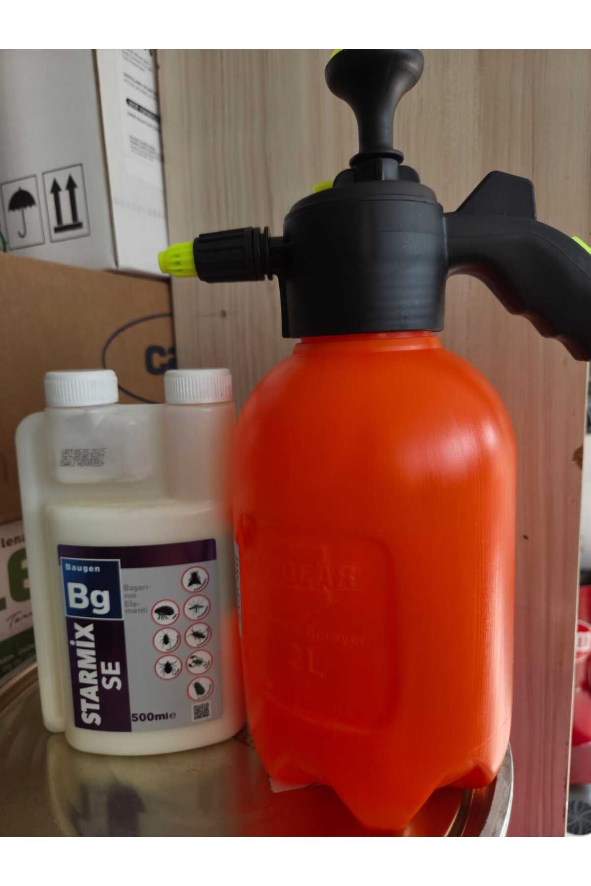 karaoğlan tarım Genel Haşere Ilacı 500 ml Akrep-kene-pire-hamamböceği-tahtakurusu-gümüşböceği/2 Lt ilaçlama Pompası