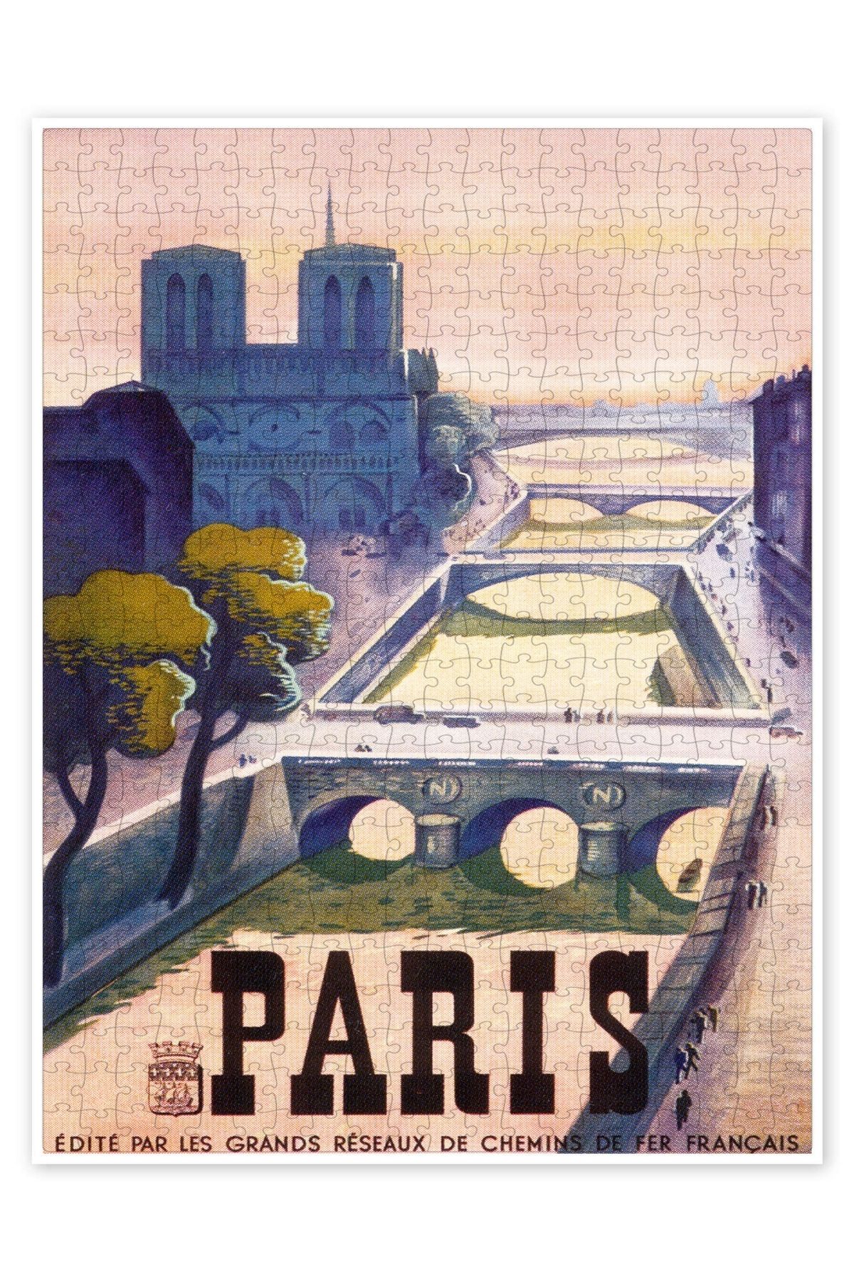Jeronkarji Paris 500 Parça Puzzle Yapboz Şehir Manzara Temalı Hobilik