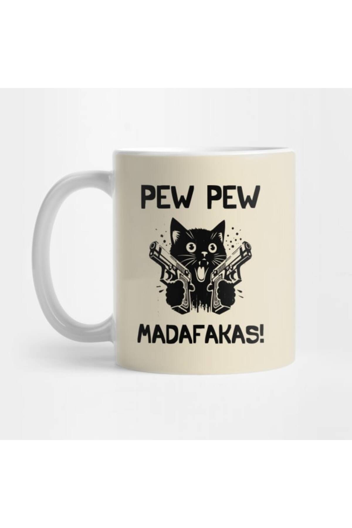 Pixxa-Pew Pew Madafakas - Dangerous Cat - Funny Mug Cup 1