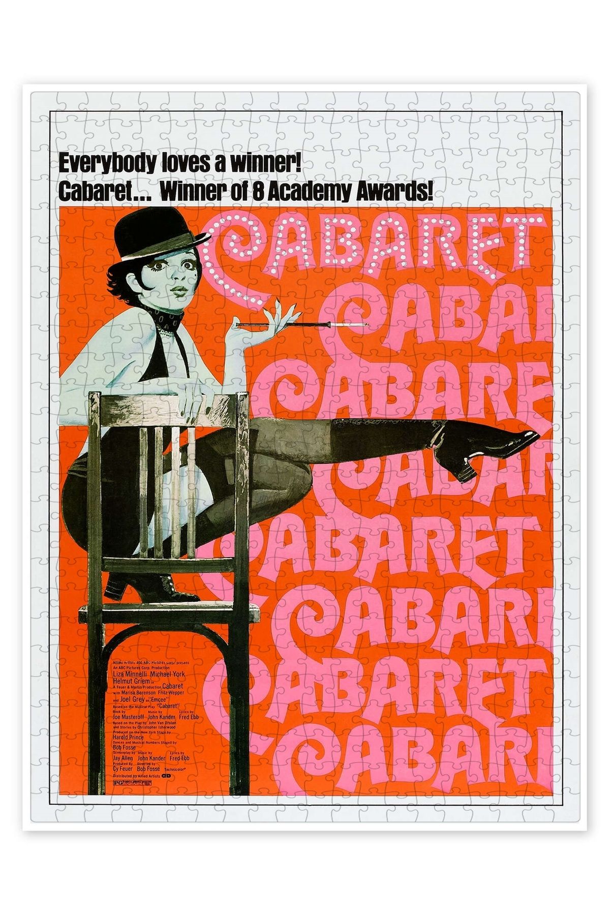 Jeronkarji Kabaret, Liza Minnelli, 1972 500 Parça Puzzle Yapboz Klasik Film Temalı