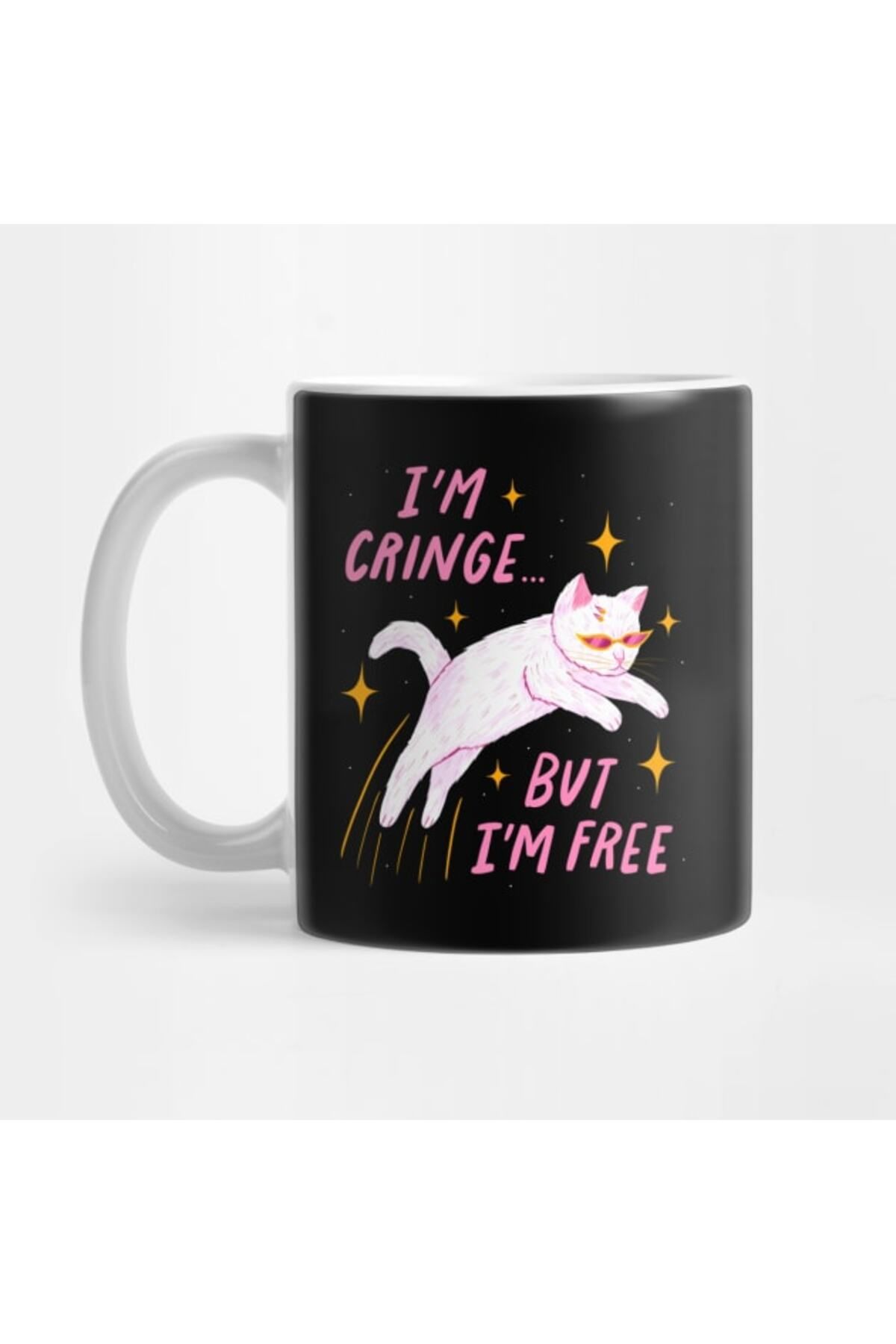 Pixxa I'm Cringe, But I'm Free - Kedi Kupa Bardak