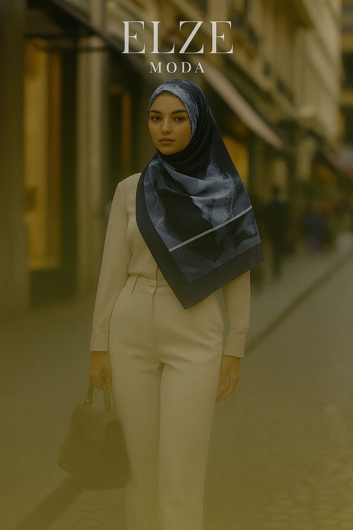 ELZE MODA Allica Desen Rahat ve hafif A Kalite Premium Pamuklu Şal