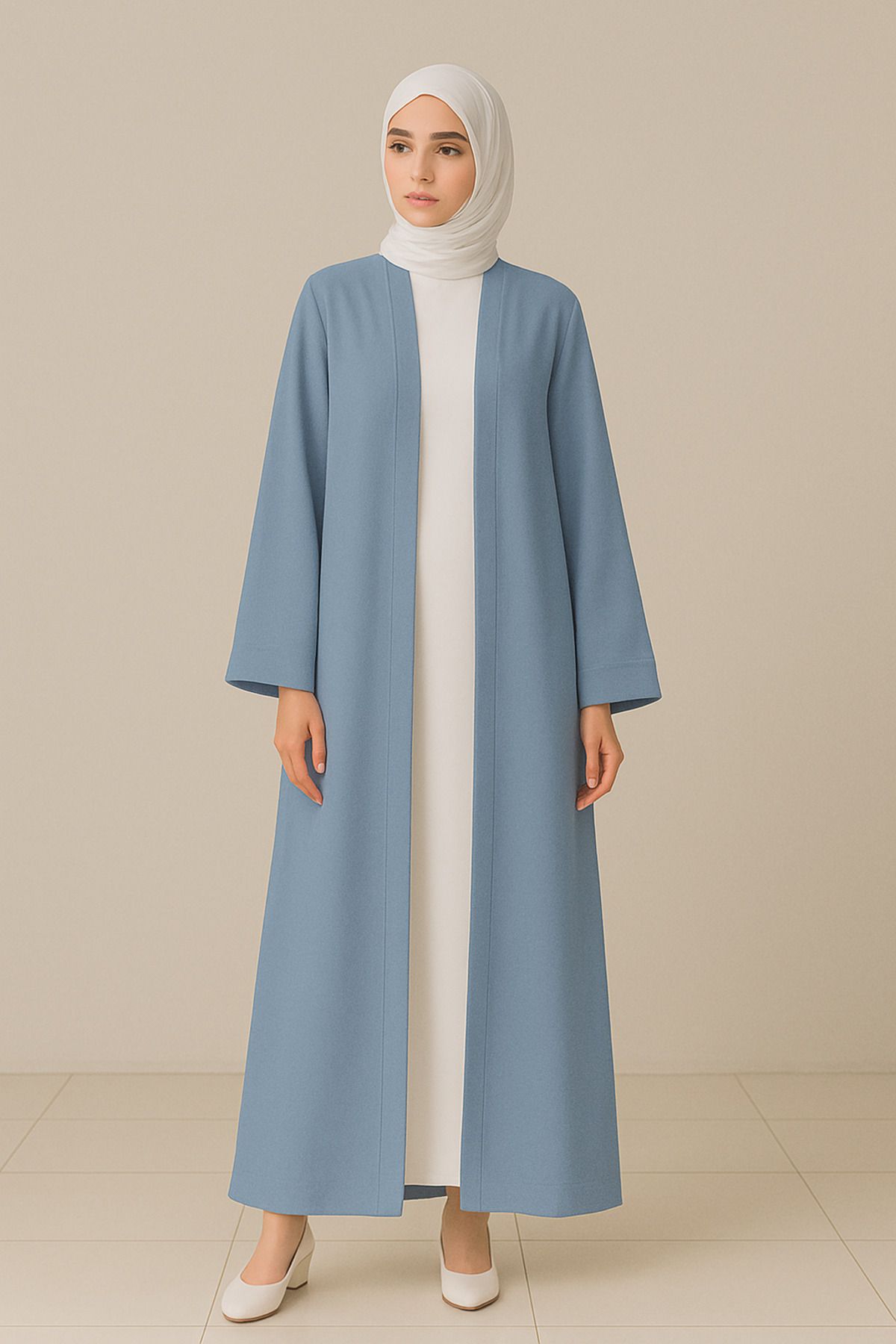 Misue Handmade Medine İpeği Abaya Ferace, Dökümlü Abaya, Tesettür Giyim Abaya, Premium Abaya Ferace, Modest Giyim