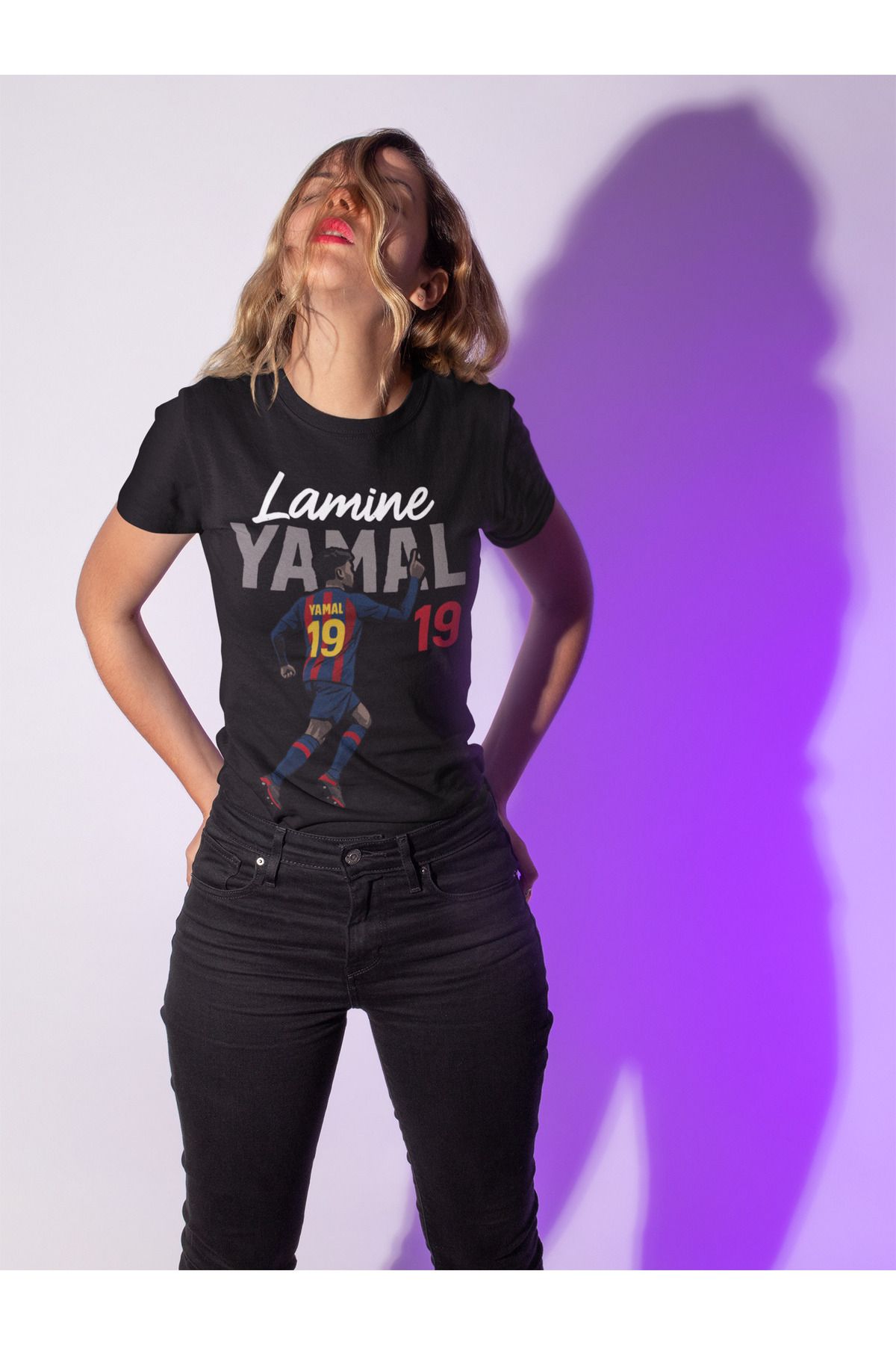 Biy Store Lamine Yamal fotoğraflı futbol forma baskılı unisex kısa kollu erkek tişört kadın t-shirt