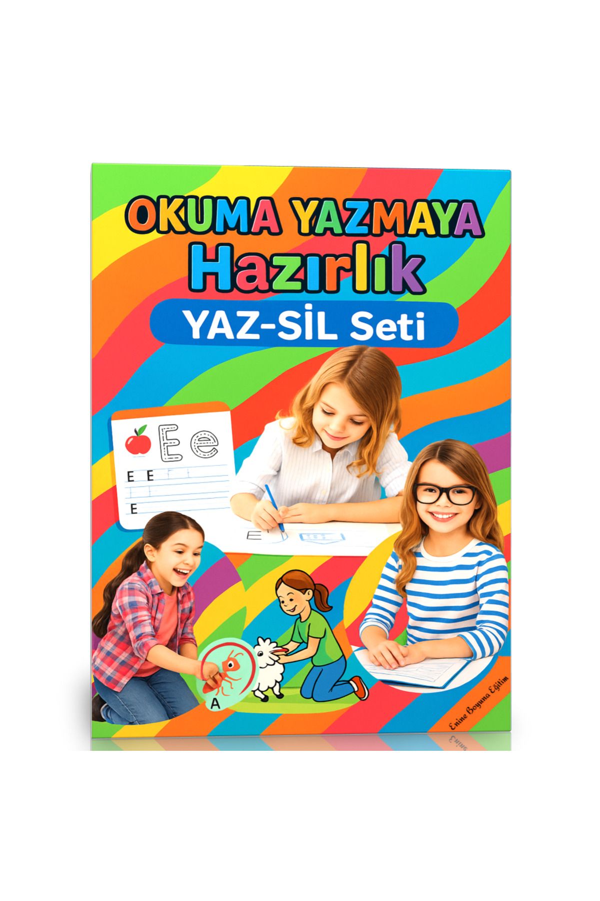 Enine Boyuna Eğitim Okuma Yazmaya Hazırlık Yaz-Sil Seti (Okul Öncesi ve Birinci Sınıflar İçin)