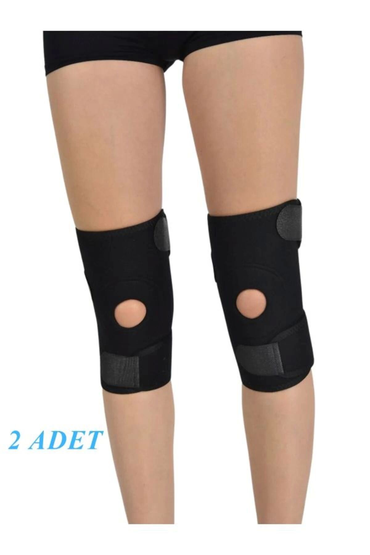 MELFSHOP Patella Neopren Diz Korsesi Menisküs Ağrısı Için Dizlik Çapraz Bağ Diz Bandajı 2 Li Paket Bedensiz