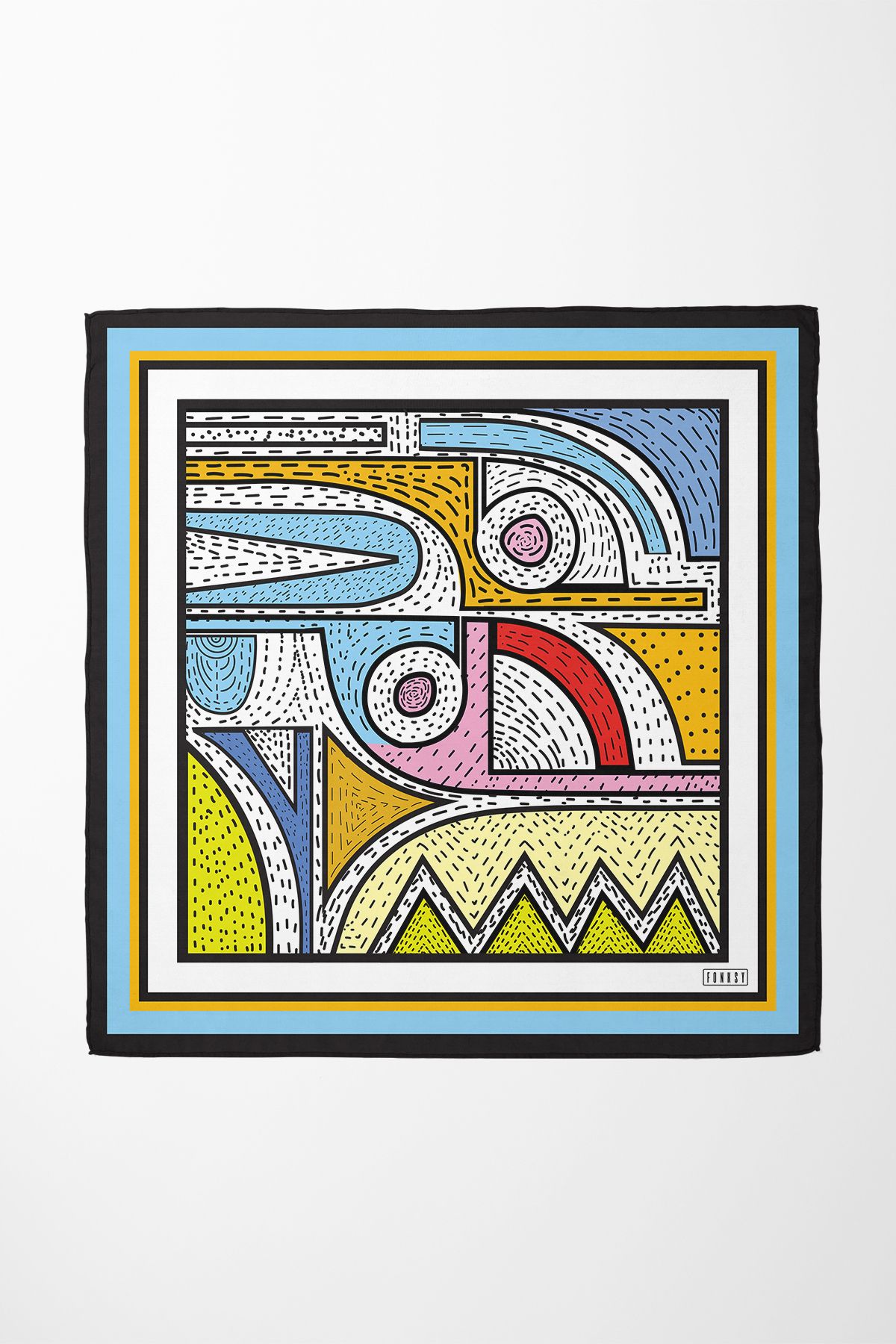 Sozakko Color Blocks Twill Kadın Saç & Boyun Aksesuarı – Bandana ve Fular