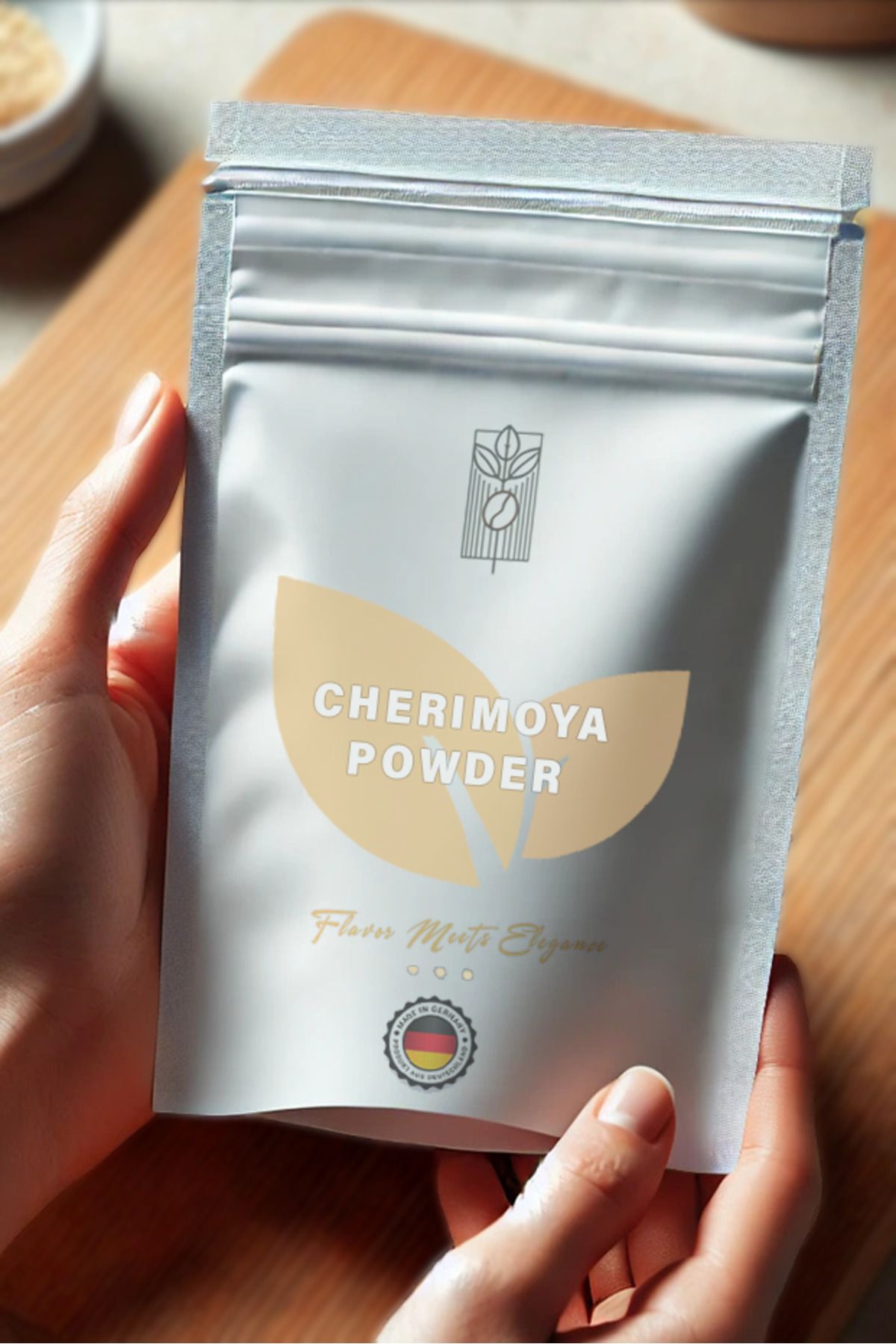 Mel and Mira Organik Çerimoya Meyvesi Tozu 100g, Premium Cherimoya Powder, Organik | Vegan | Katkısız