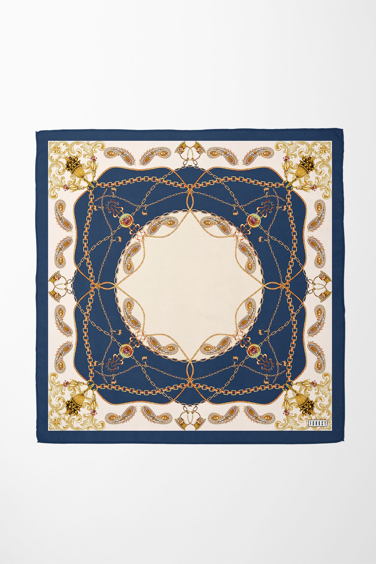 Sozakko Crown Spell Twill Kadın Saç & Boyun Aksesuarı – Bandana ve Fular
