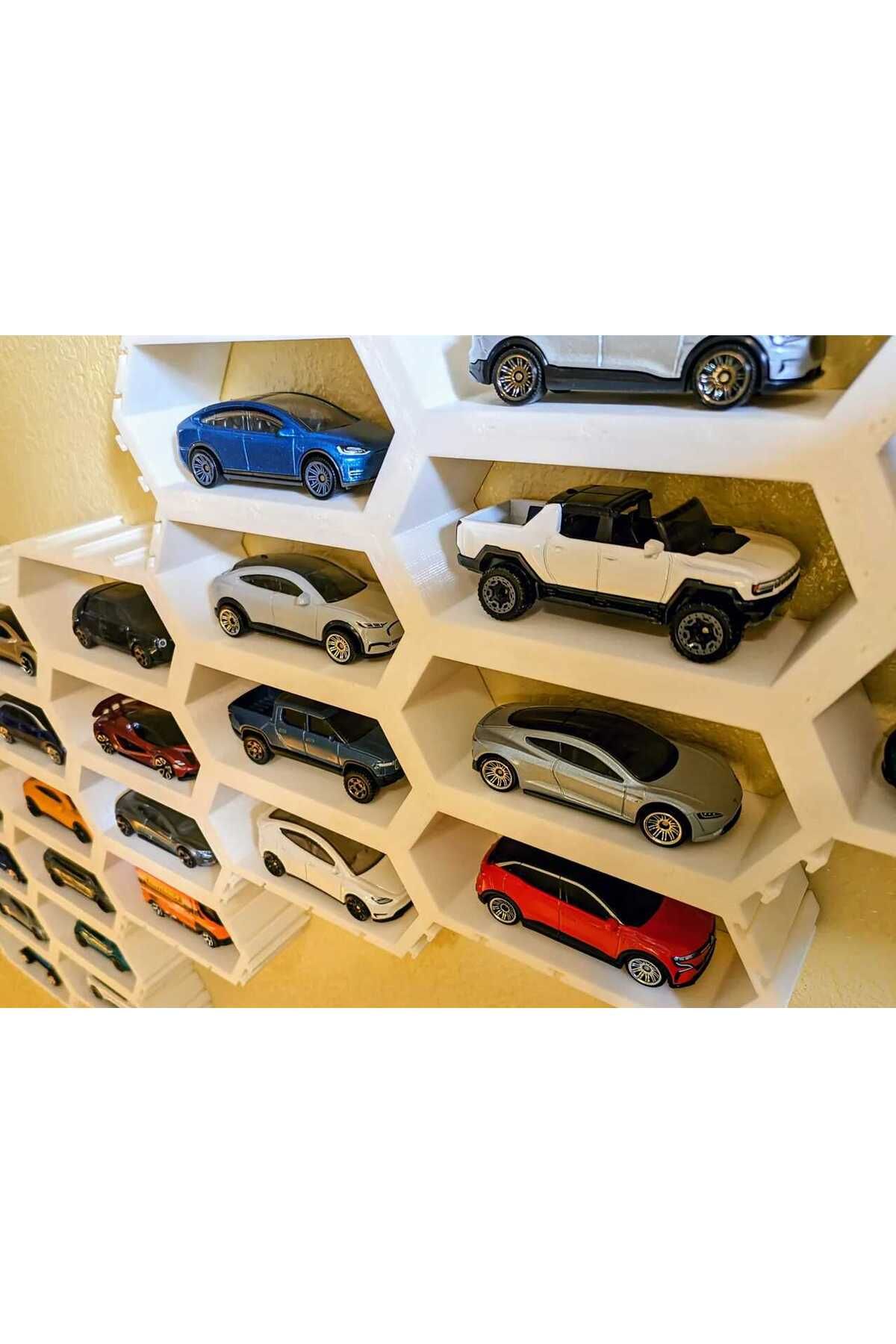 Figürlab Hotwheels Hobi Oyuncak Araba Duvar Rafı 5 Adet