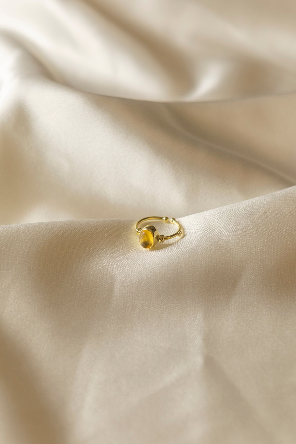 Rinacre Atelier Sitrin 925 Ayar Gümüş Yüzük