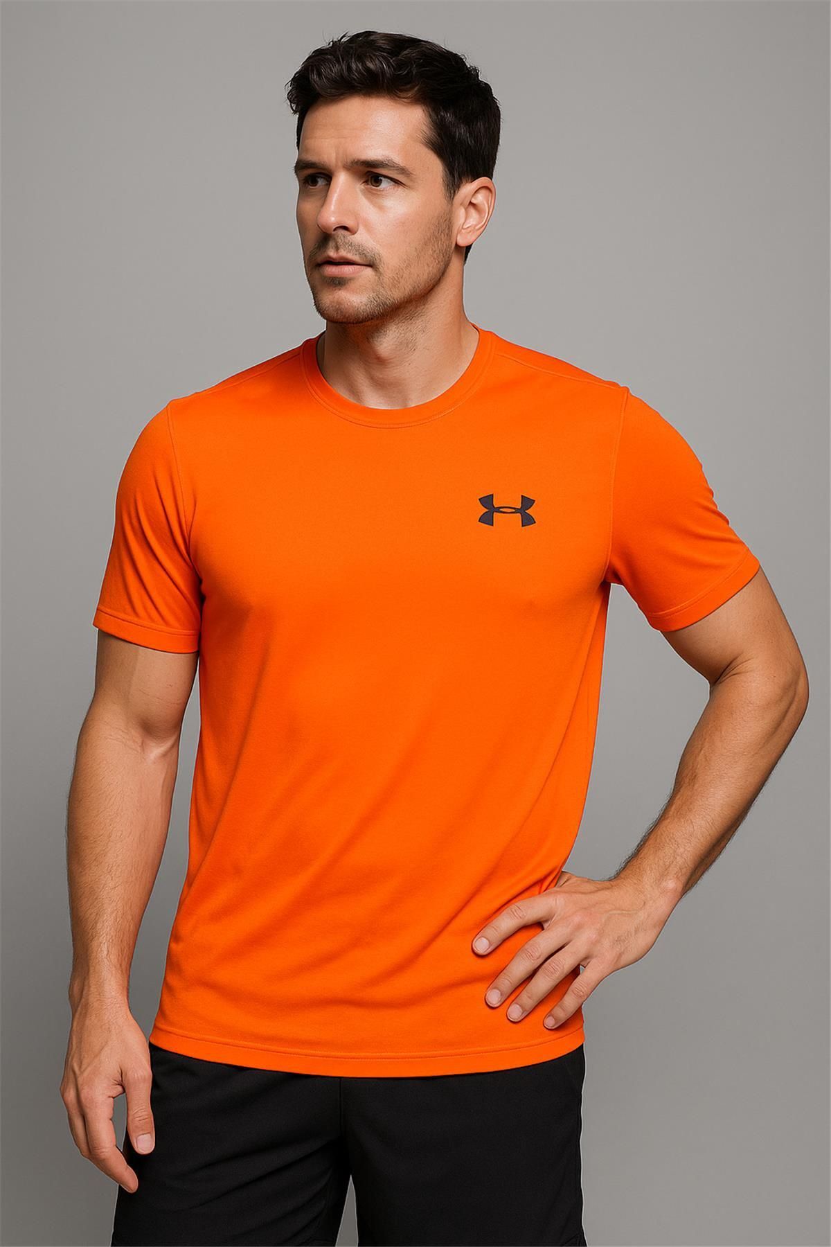Trend07 TREND KAPINDA UNDERARMOUR TSHİRT TURUNCU