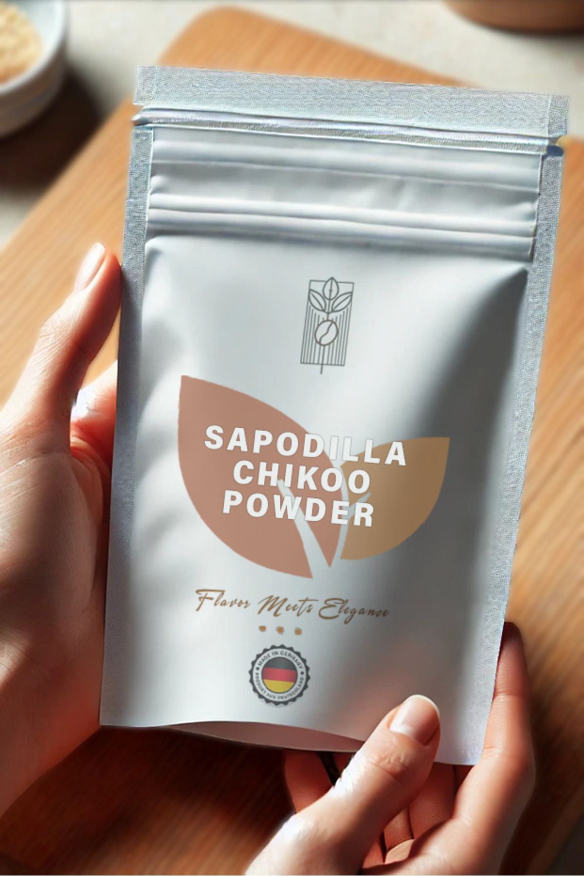 Mel and Mira Organik Sapodilla Chikoo Meyvesi Tozu 100g, Premium Sapodilla Powder, Organik | Vegan | Katkısız