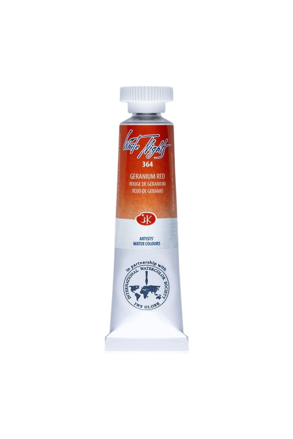 ST. PETERSBURG White Nights Watercolor Tüp Sulu Boya 10ml 364 Geranium Red