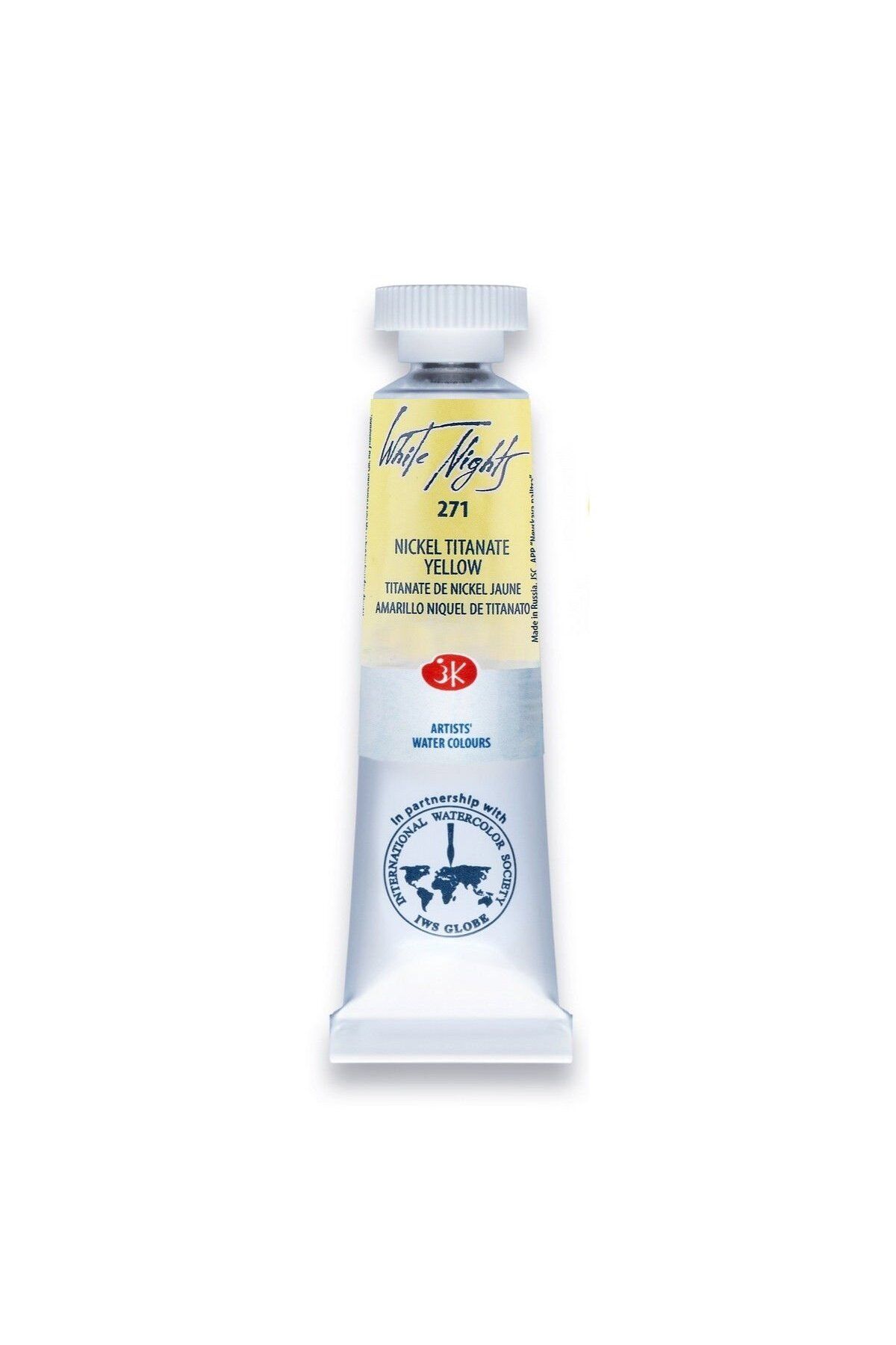 ST. PETERSBURG White Nights Watercolor Tüp Sulu Boya 10ml 271 Nickel Titanate Yellow