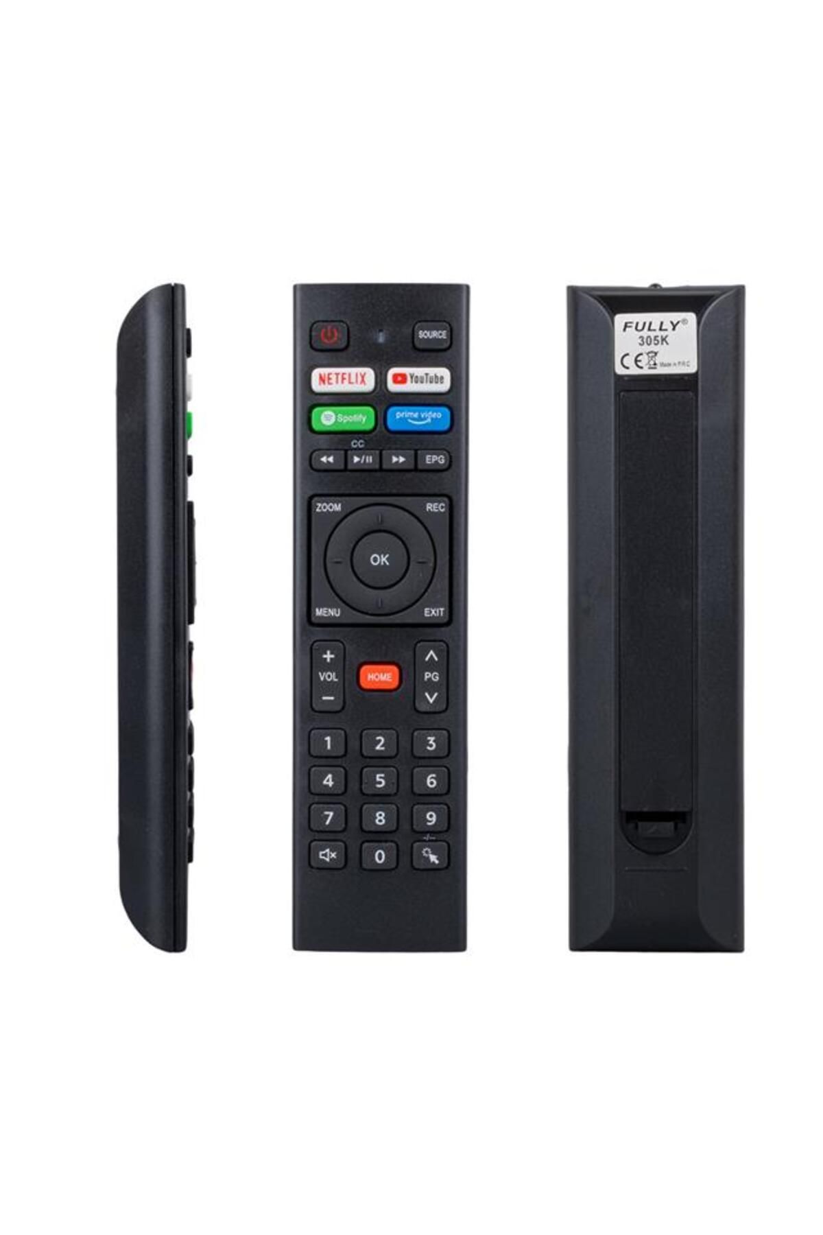 feifei Telenova Netflıx - Youtube - Spotify - Prime Video Tuşlu Ses Komutsuz Lcd Led Tv Kumanda