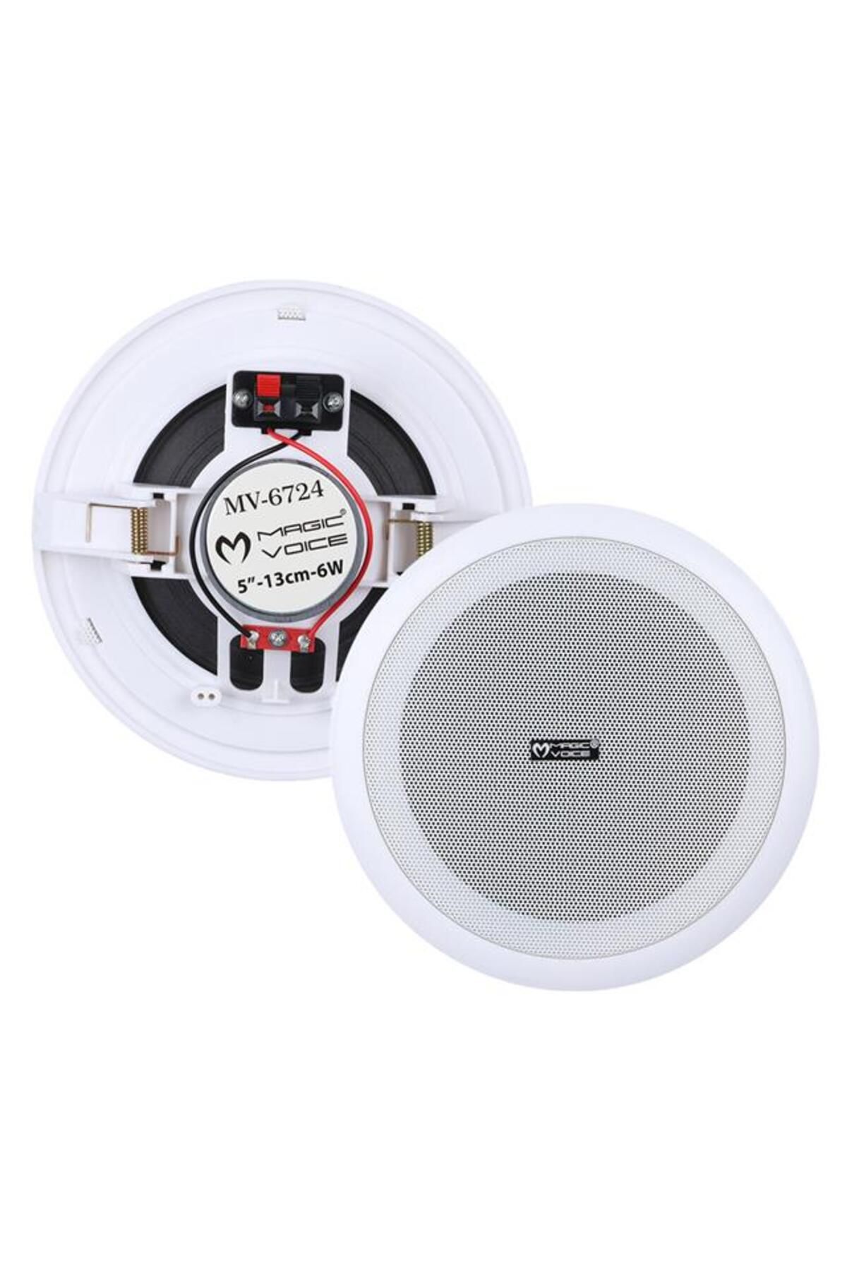 feifei Magicvoice Mv-6724 13 Cm 6 Watt 8 Ohm 5" Beyaz Trafosuz Alçıpan Hoparlör