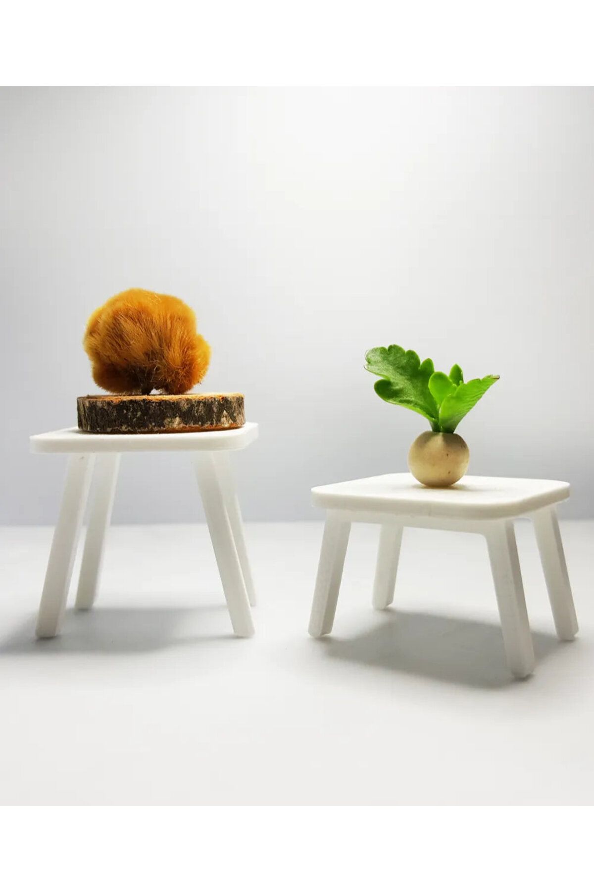 CharmFancy 1/12 Ölçek Modern Sehpa Minyatür Diorama Eşya Aksesuar Maket