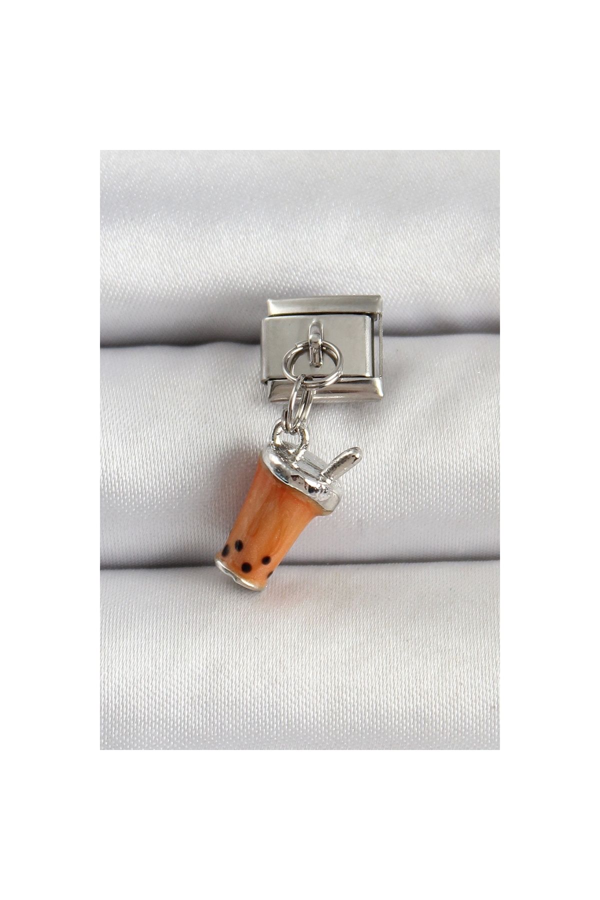 Narnuga 316L Çelik Gümüş Renk Bubble Tea Model Nomination Charm - TJ-BC1518