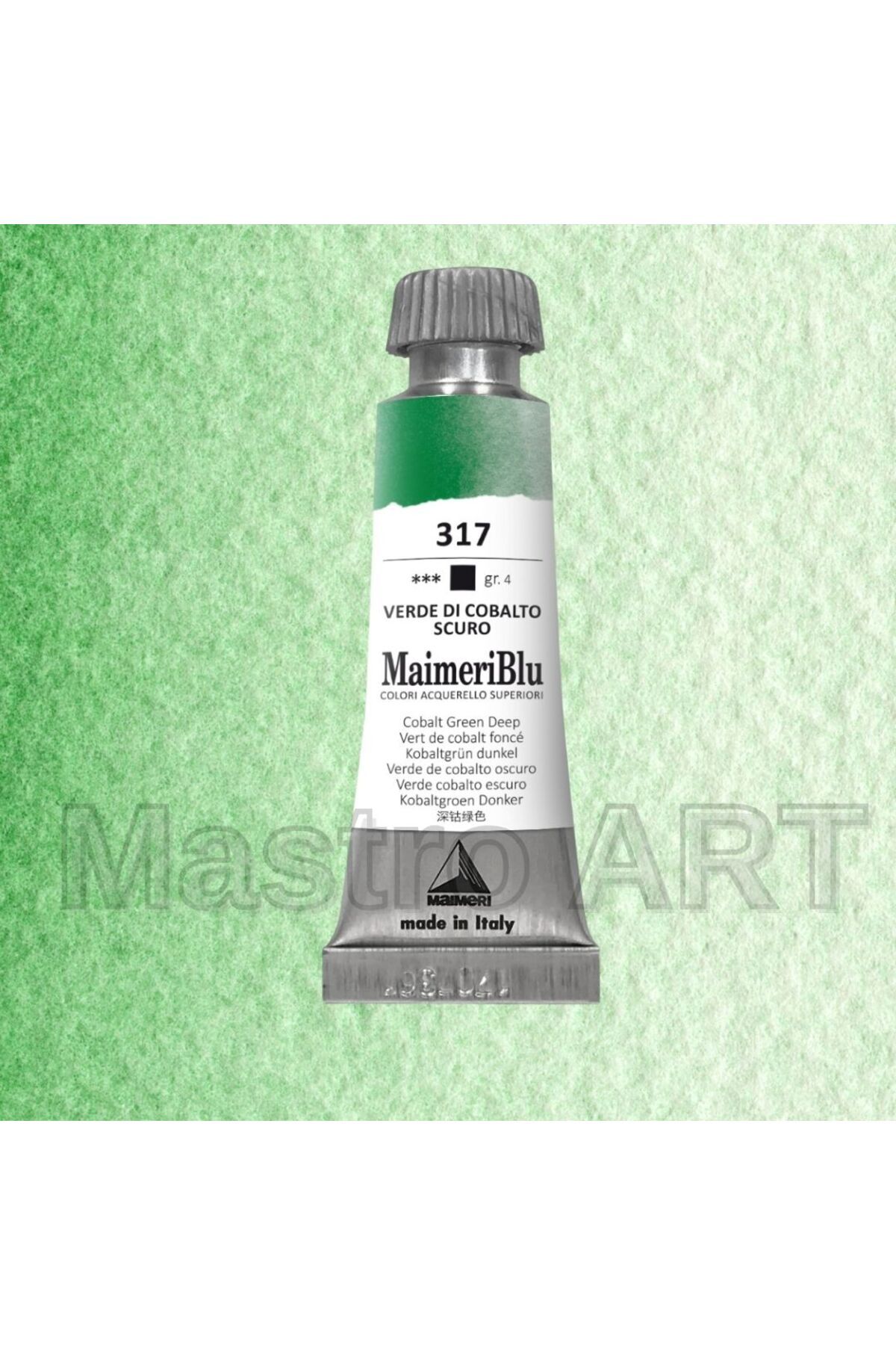Maimeri Blu Pro Tüp Sulu Boya 12 ml S4 317 Cobalt Green Deep