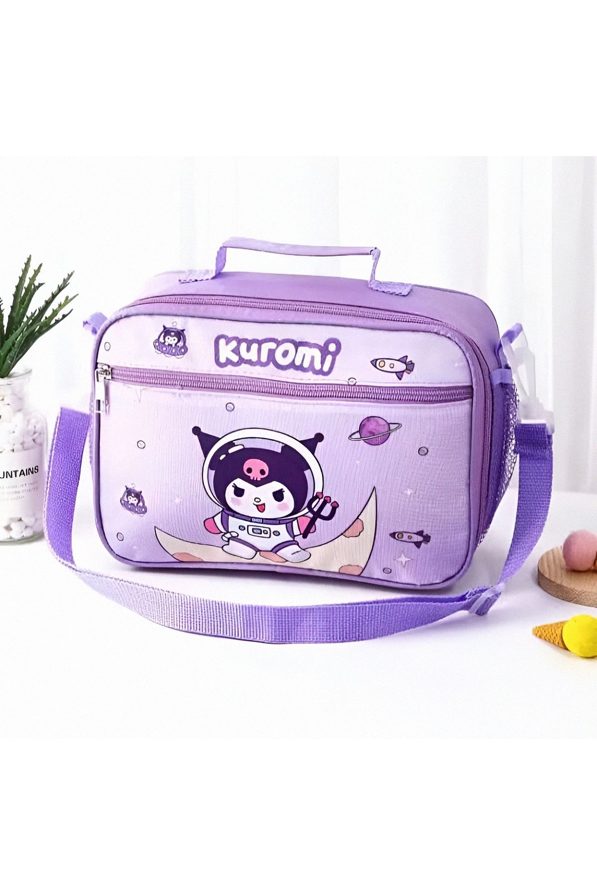 KumOziShop Sanrio Kuromi Cinnamoroll Hello Kitty Boyundan Askılı Lüx Termal Beslenme Çantası