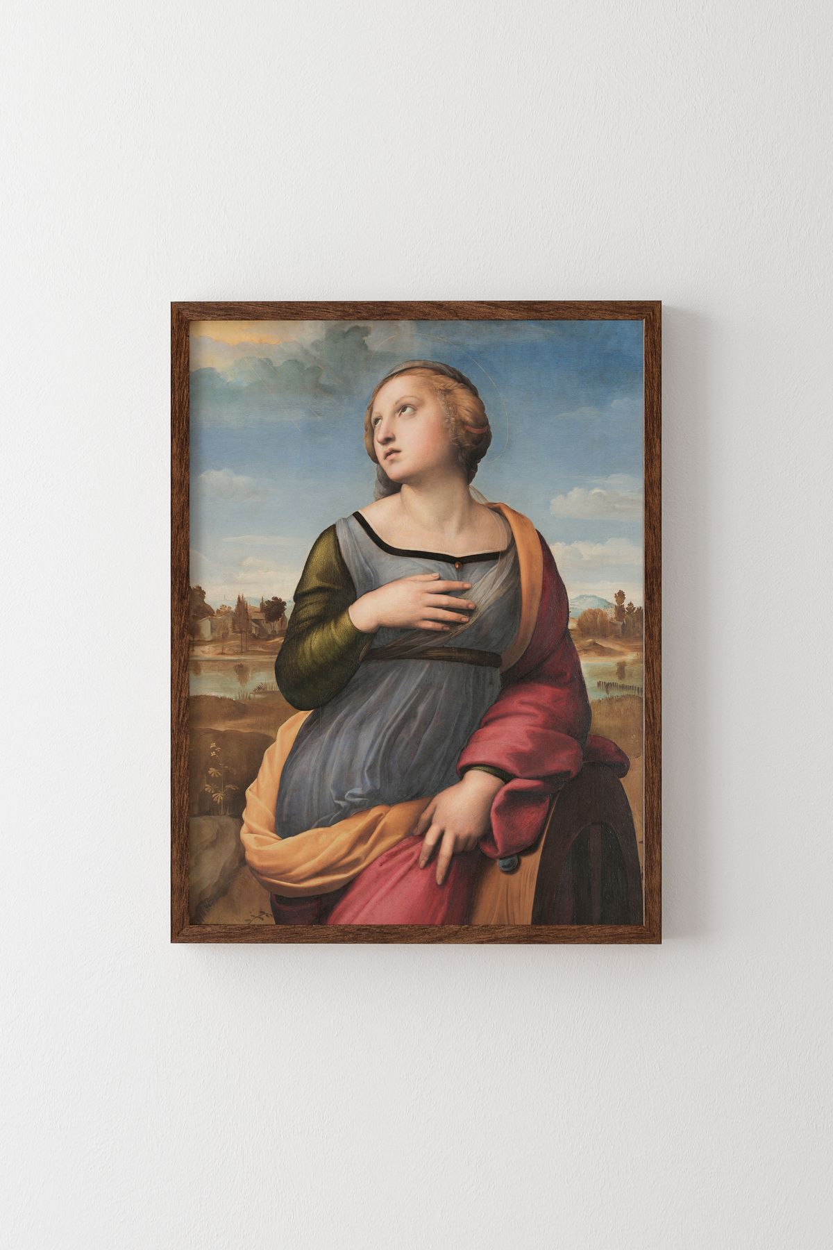 epiqart Raphael - Ahşap Desenli Çerçeve