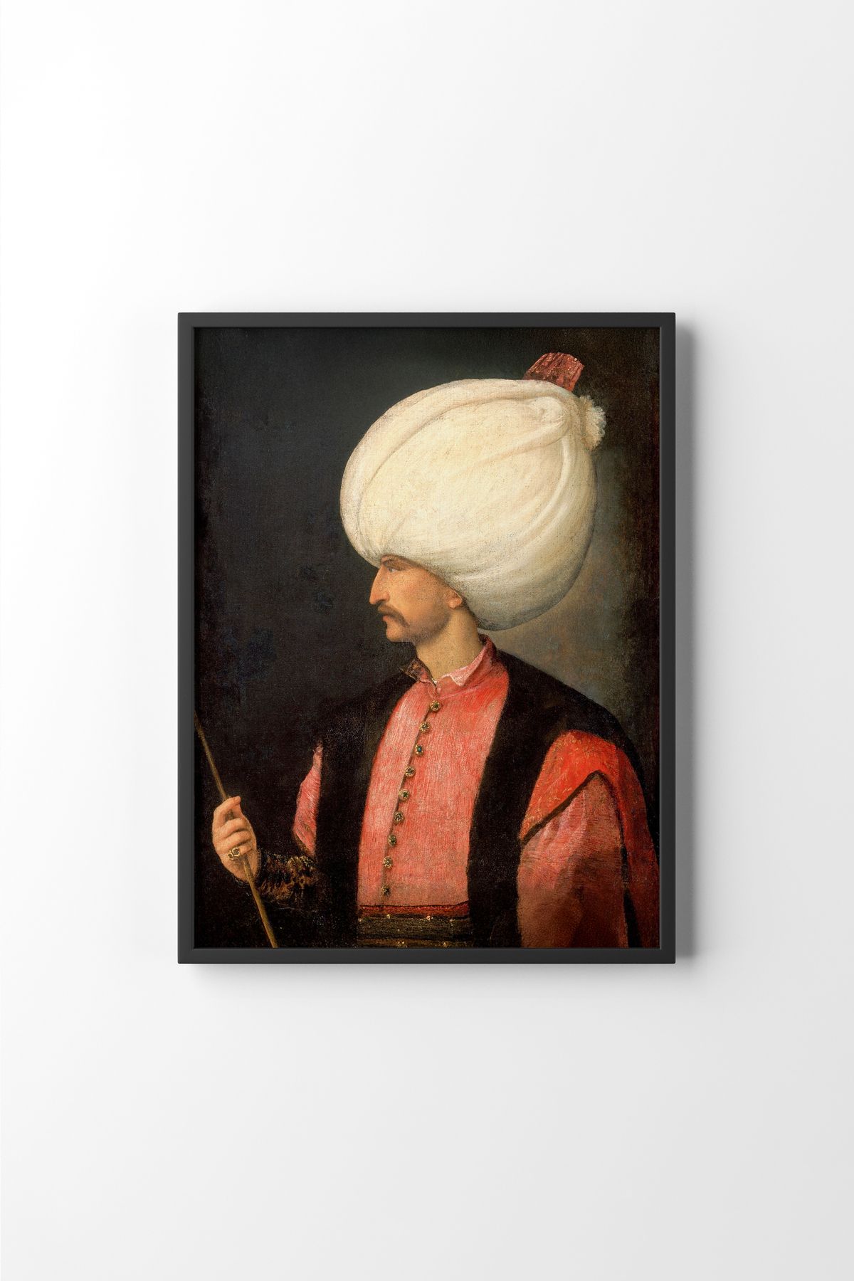 epiqart Kanuni Sultan Süleyman - Siyah Çerçeve