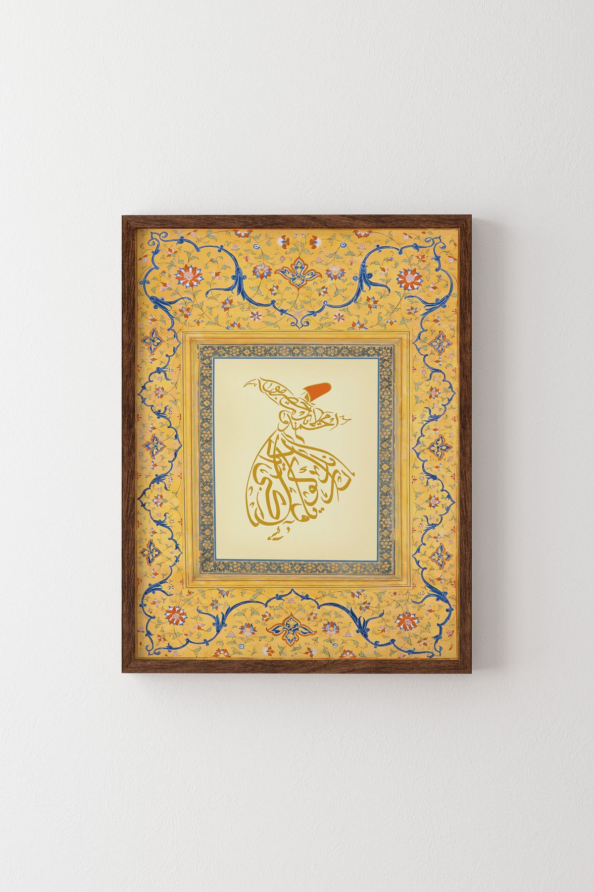 epiqart Semazen - Ahşap Desenli Çerçeve