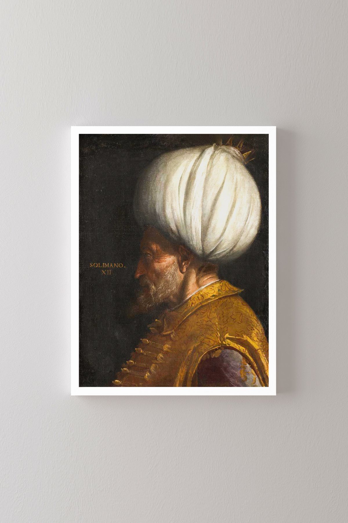 epiqart Kanuni Sultan Süleyman - Beyaz Çerçeve