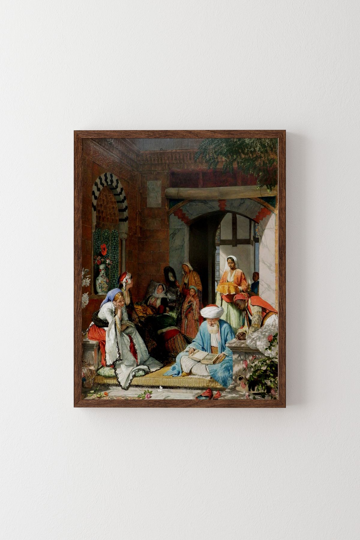 epiqart Şifa Duası - Ahşap Desenli Çerçeve