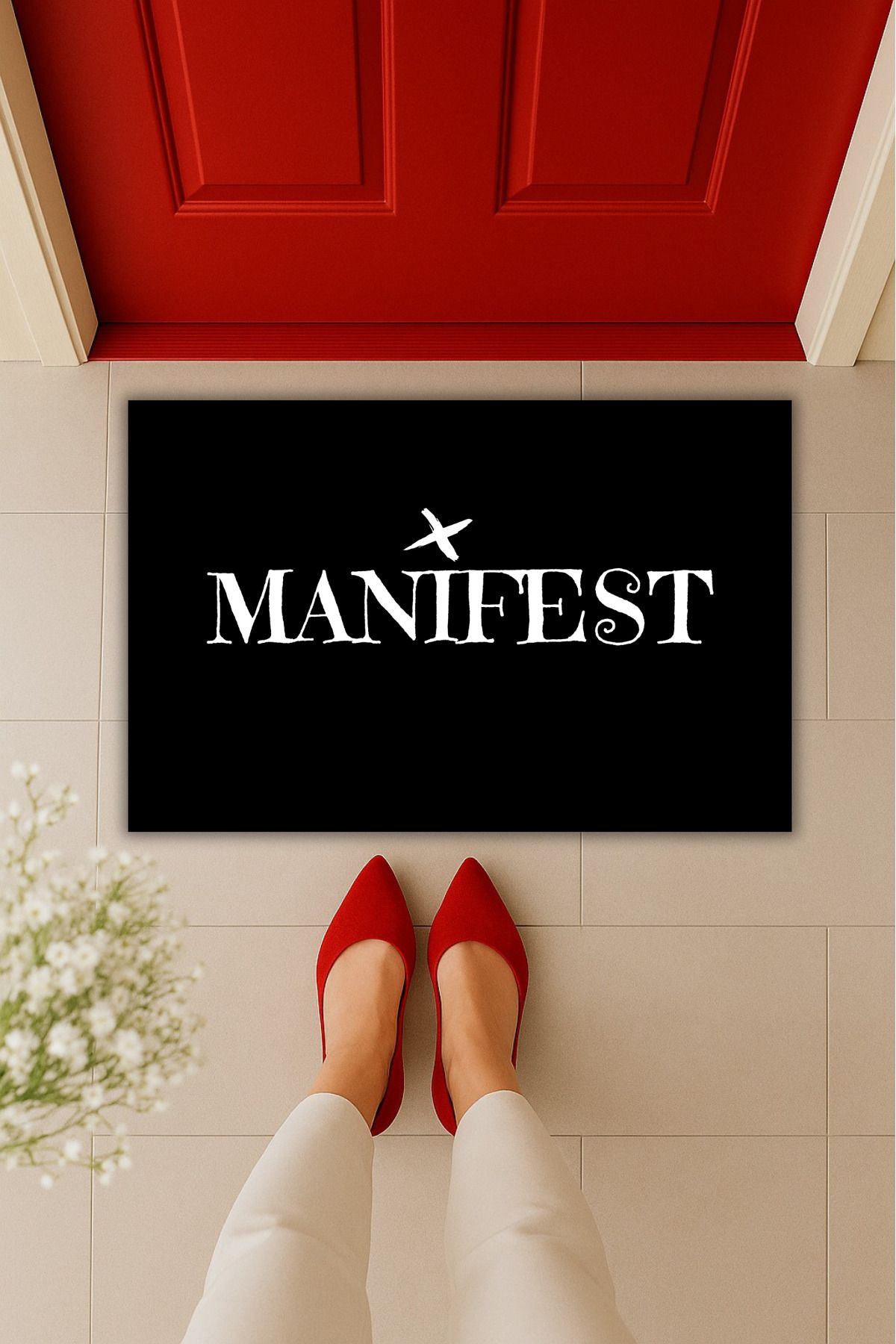 Dormot Home Yüksek Kaliteli Dijital Baskı Manifest Kapı Önü Paspası