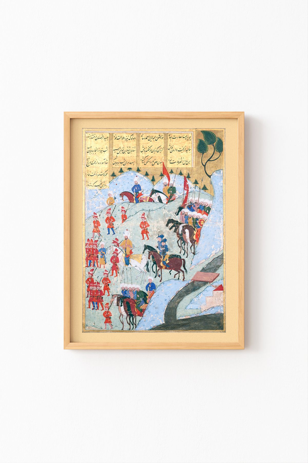 epiqart Tunus'un Zaptı - Ahşap Desenli Çerçeve