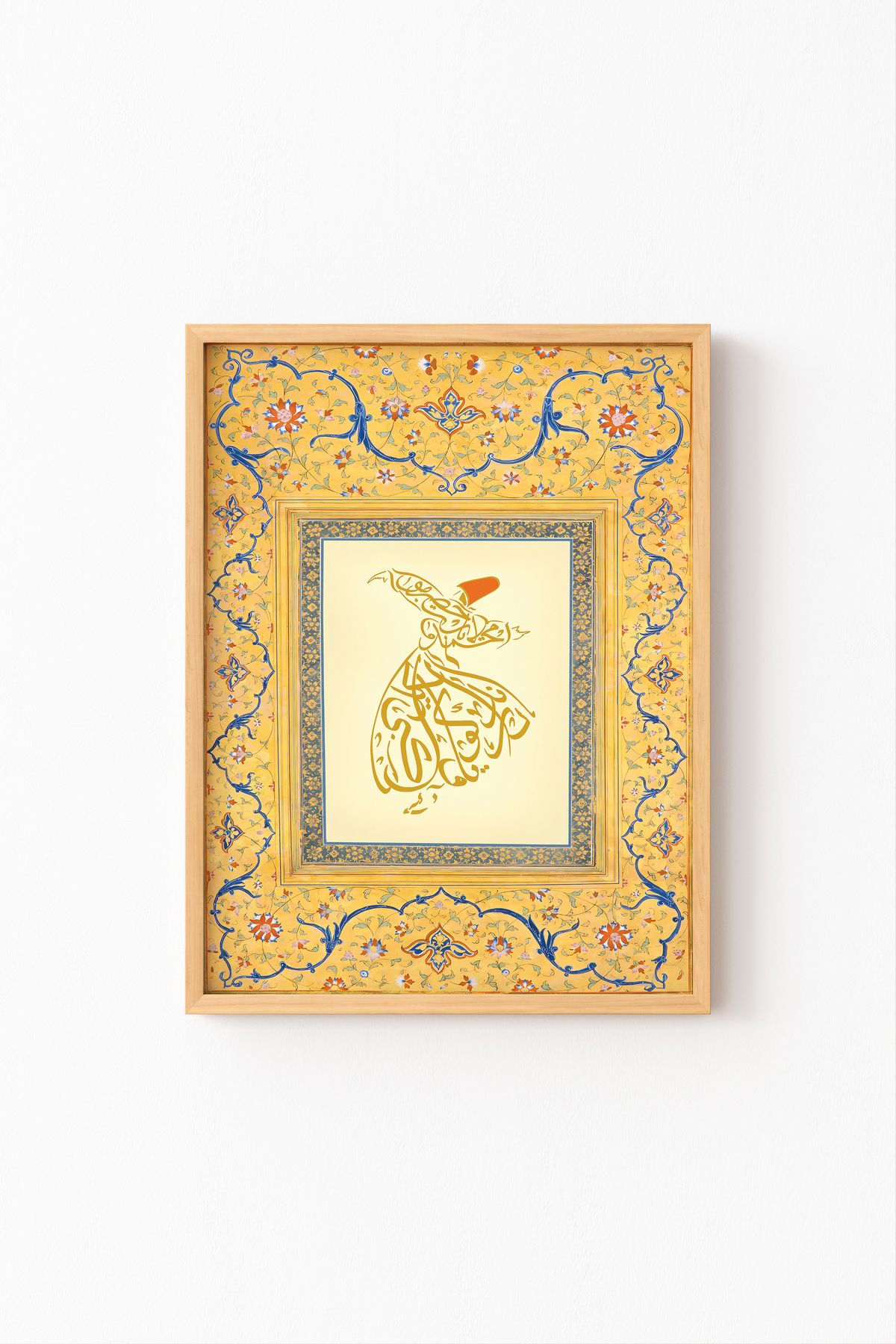 epiqart Semazen - Ahşap Desenli Çerçeve