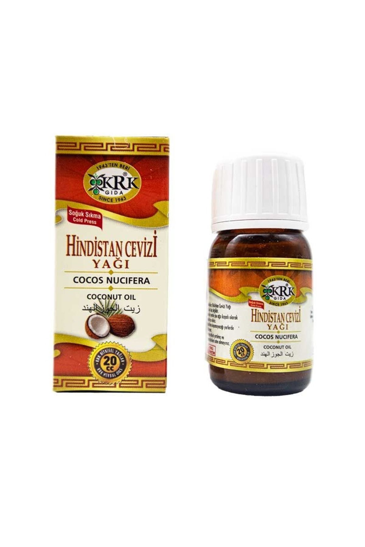 JUIWI Hindistan Cevizi Yağı 20cc Soğuk Sıkım (COCONUT OIL)
