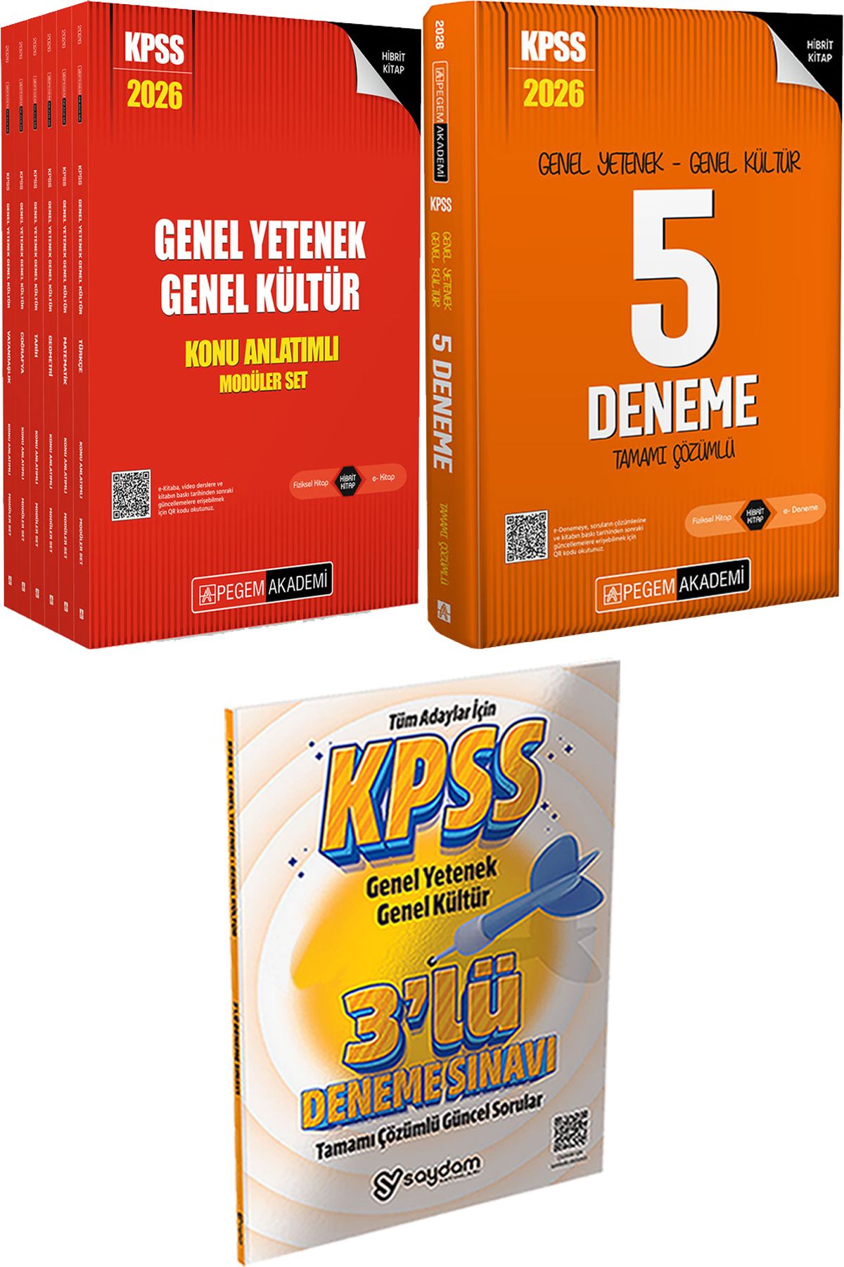 Pegem Akademi Yayıncılık 2026 KPSS Lisans Konu Anlatımlı Modüler Set - 2026 KPSS Tamamı Çözümlü 5 Deneme + 3 Deneme