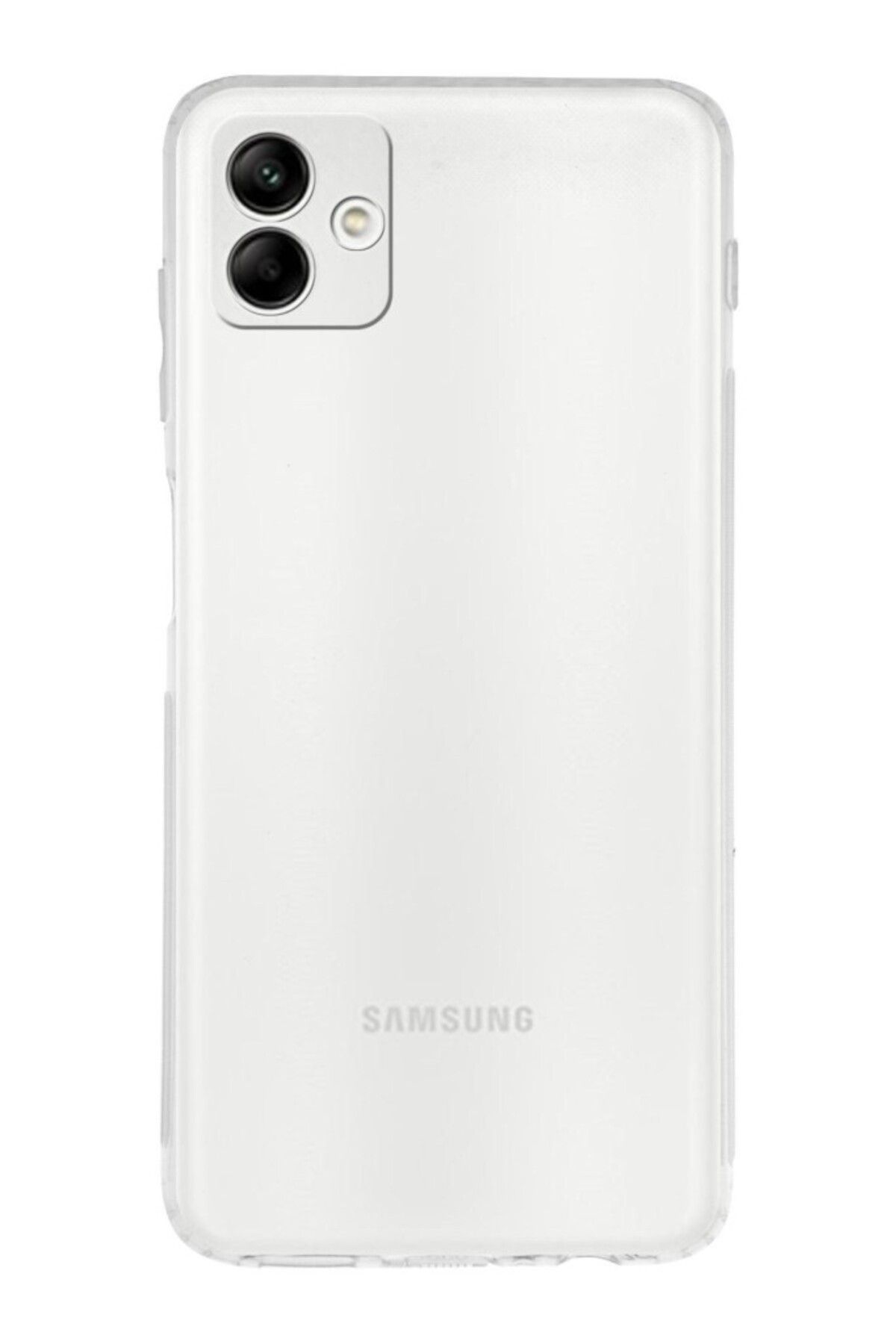 TezMax Samsung Galaxy A04 SM-A045F Uyumlu Kapak Kamera Korumalı Şarj Tıpalı Şeffaf Silikon Kılıf