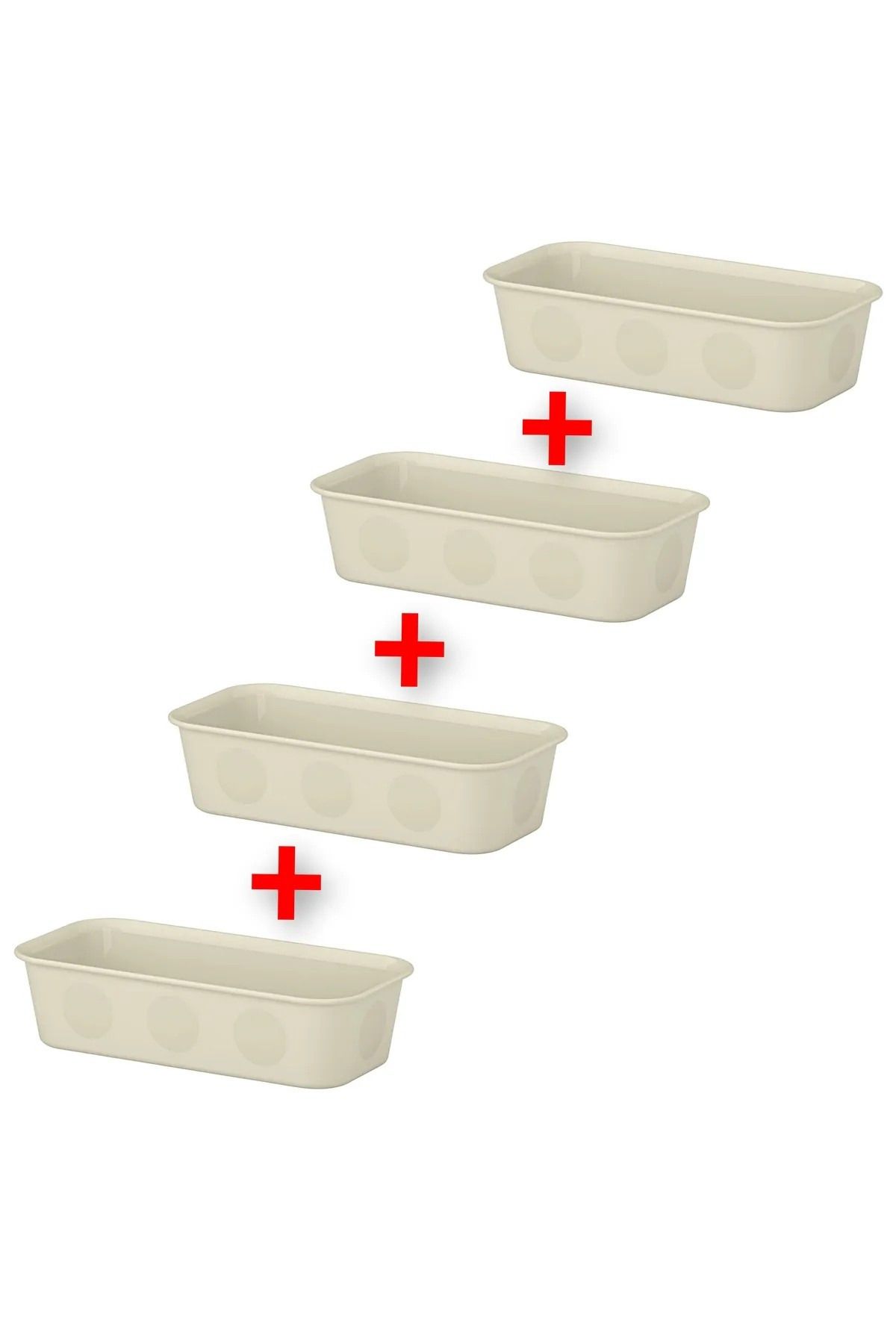 IKEA QUİCK Dolap İçi Düzenleyici Kutular 10x5x20 Cm Organizer Çekmece İçi Saklama 4 Adet