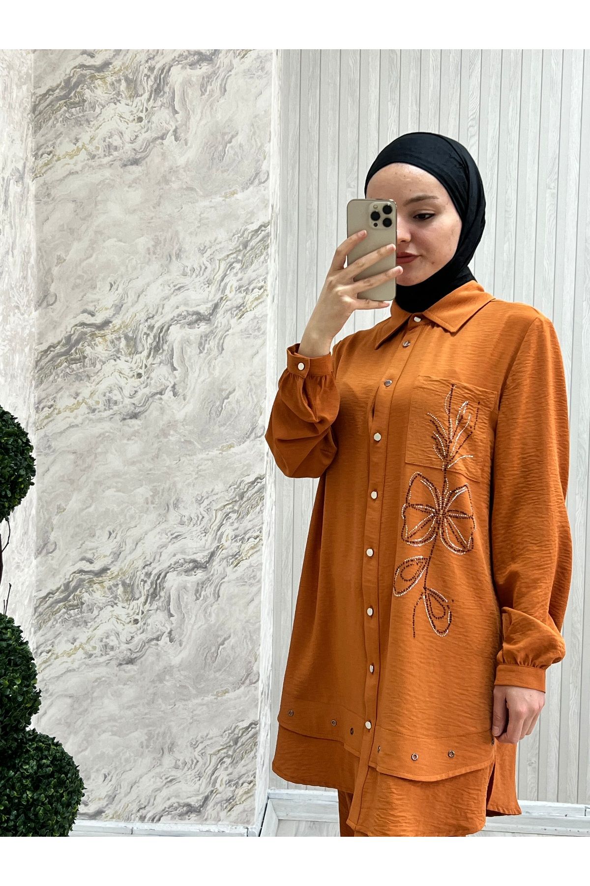 Mkstore Mk taş detaylı ikili takım