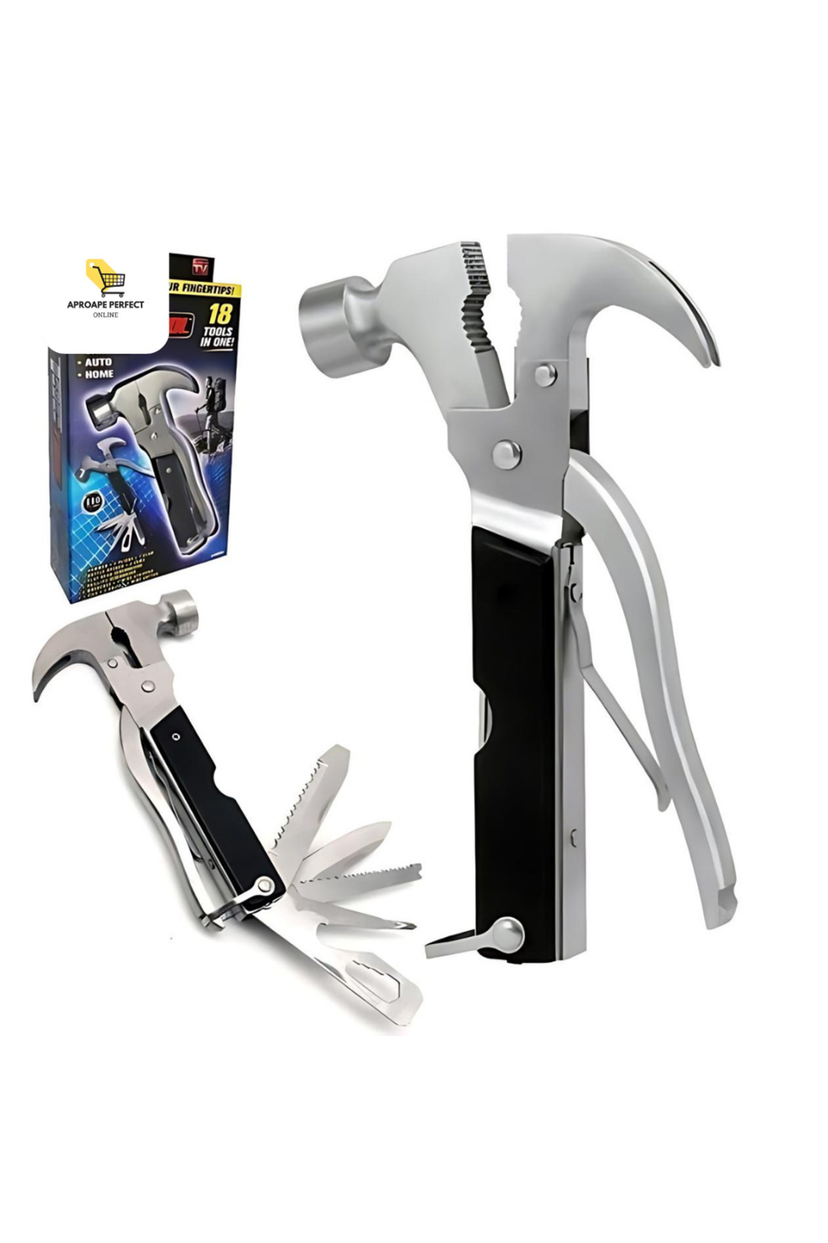 Generic-APF® 18-in-1 Tac Tool Kit, Multi-Tool for Camping and Hiking with Belt Pouch 12