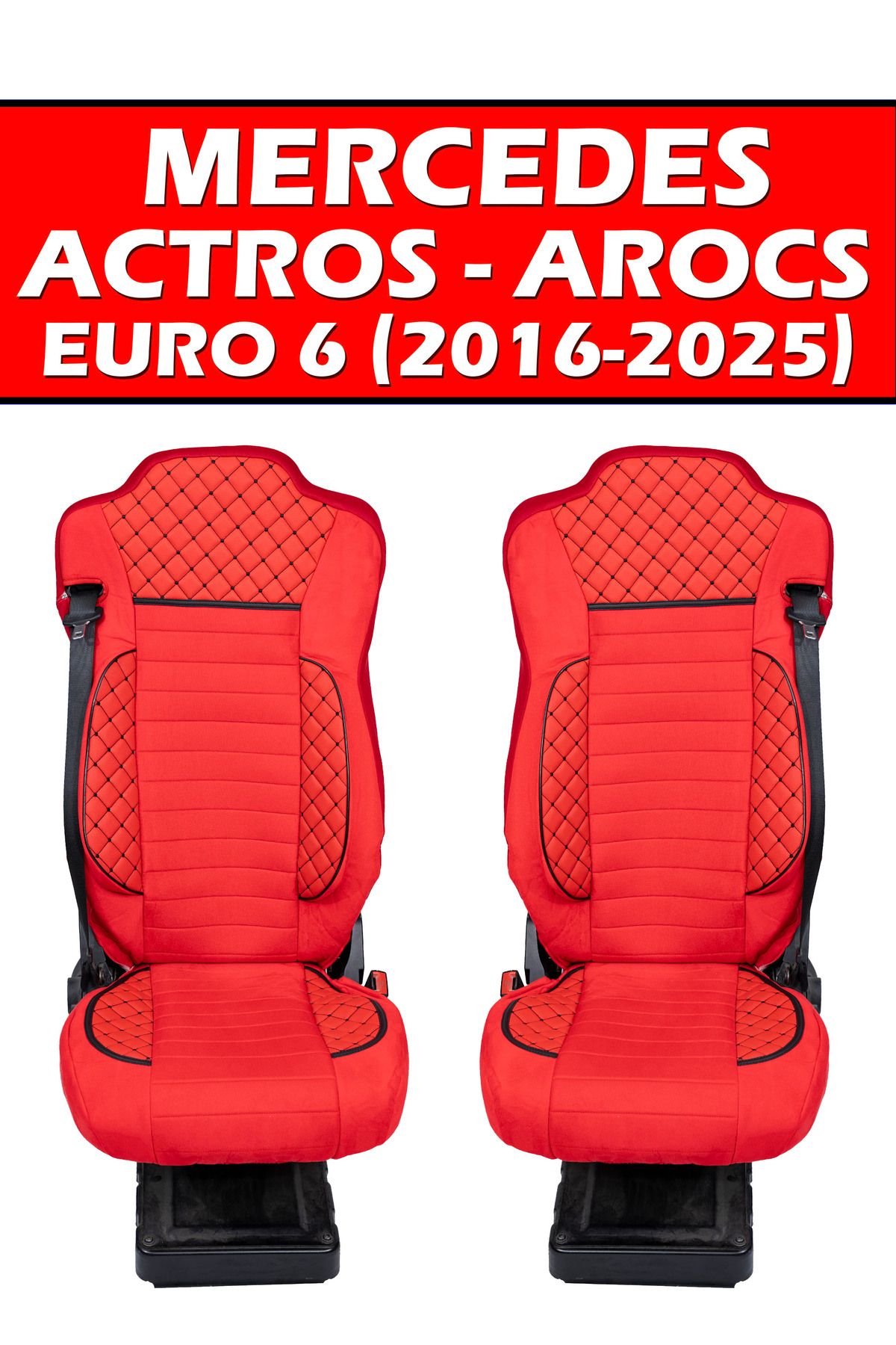 VIPTIRSHOP MERCEDES ACTROS - AROCS EURO 6 (2016-2025) DERİ SÜET ORTAPEDİK KOLTUK KILIFI