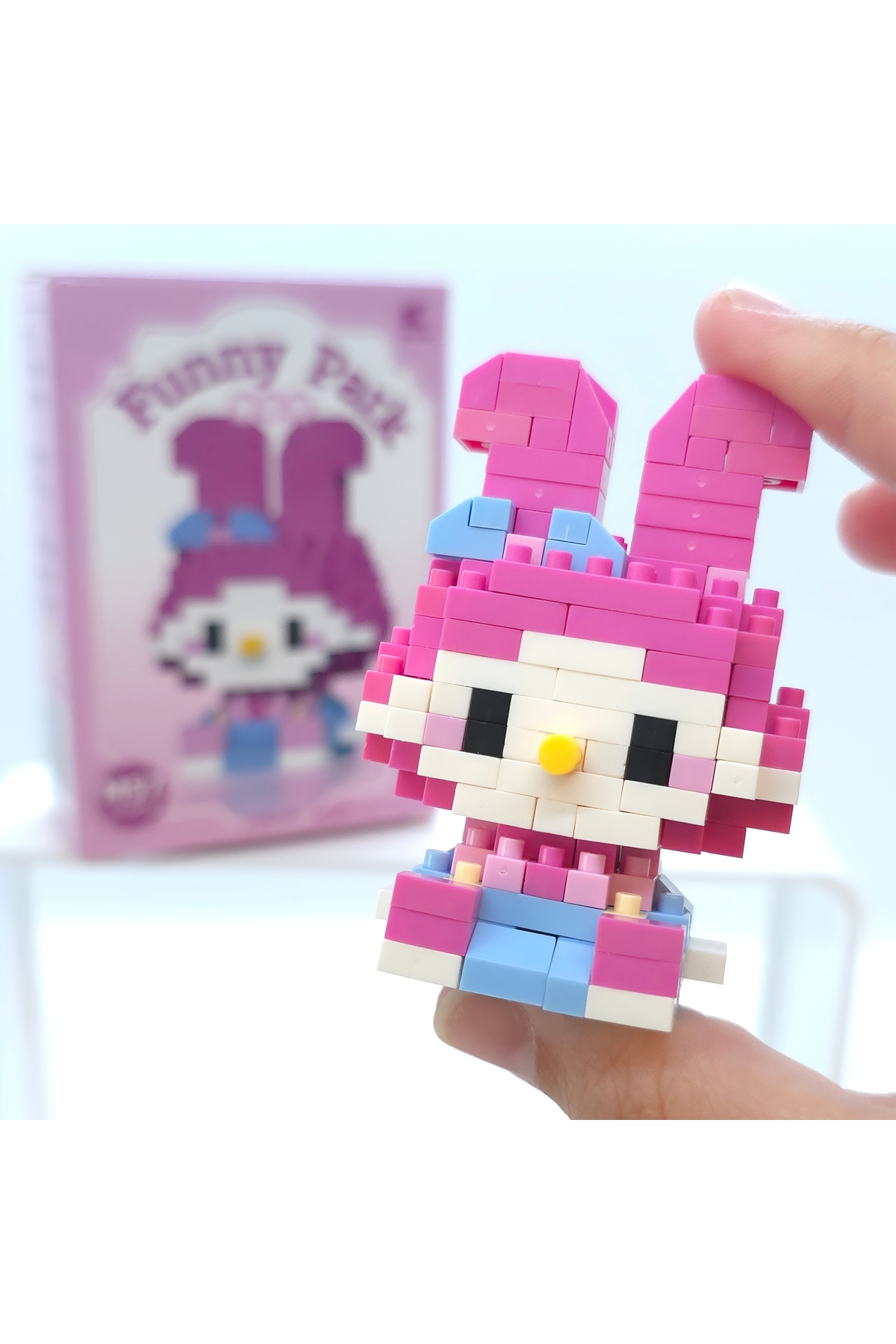 DEK My Melody Mini Blok Yapı Oyuncağı - 151 Parça 3D Puzzle Figür Seti fotoğrafı 3 (önizleme)