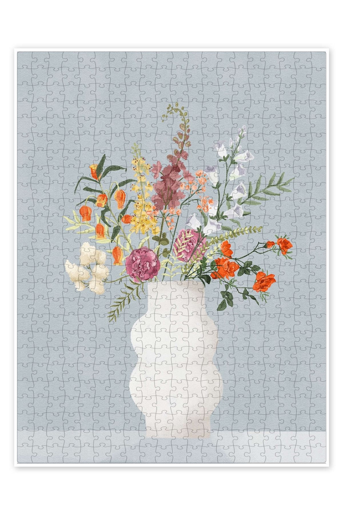 Jeronkarji Vazoda Blumen, Mavi 500 Parça Puzzle Yapboz Mutfak Temalı Yetişkinler için
