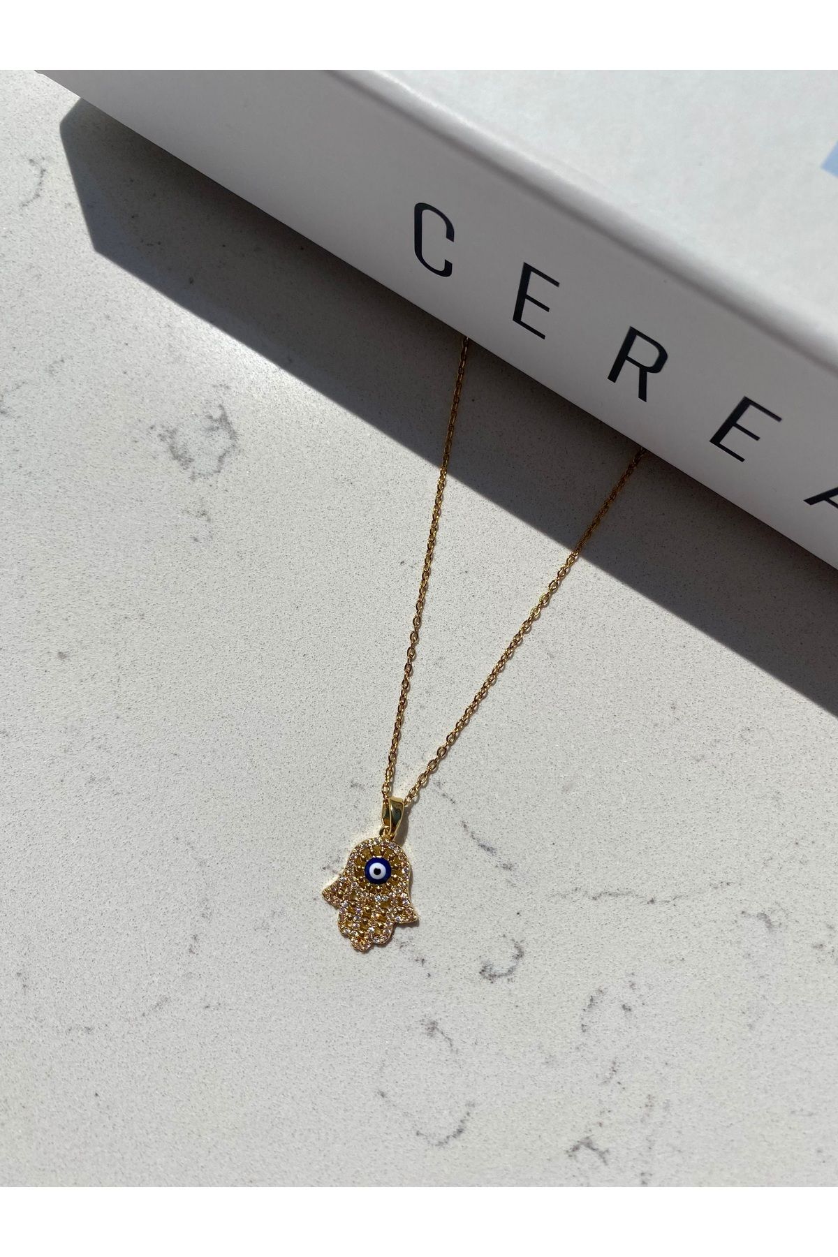 shop Çelik kolye ,hamsa kolye , zirkon taşlı kolye