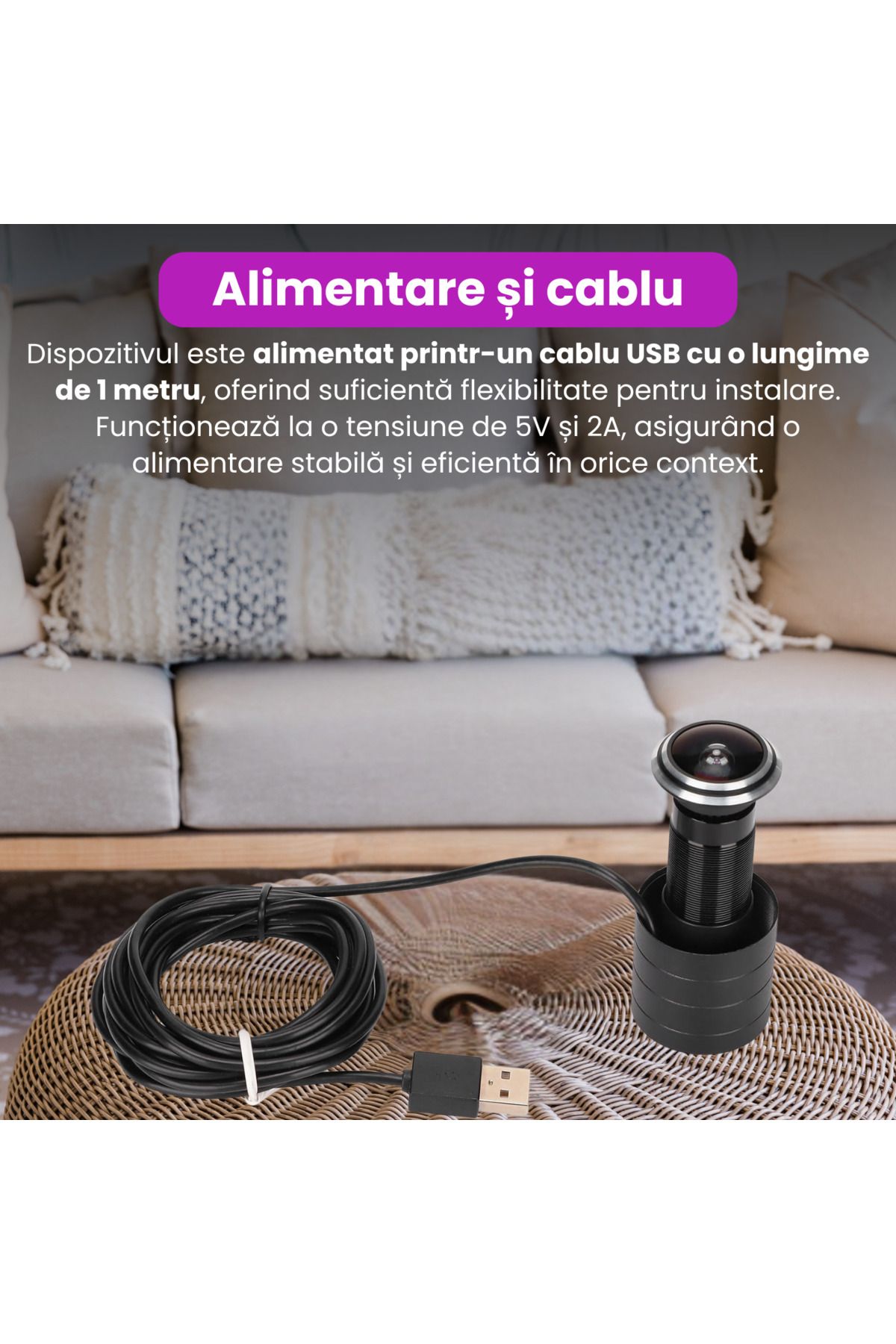 Spionescu-Smart door viewer with 1080P video camera, 2.4G WiFi, motion detection, two-way audio 7