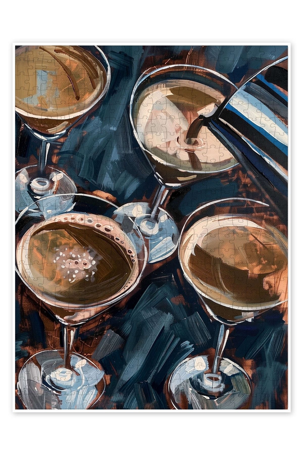 Jeronkarji Espresso Martini 500 Parça Puzzle Yapboz Mutfak Temalı Yetişkinler için