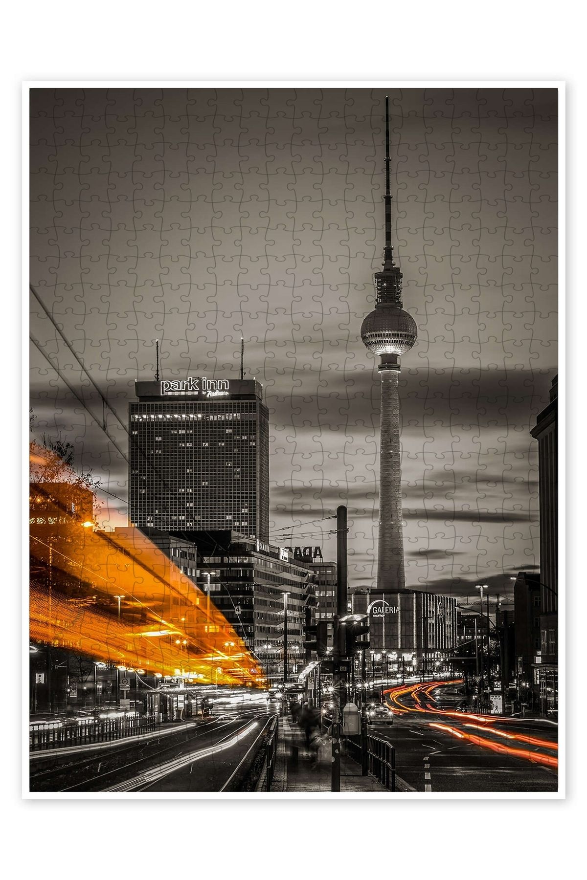 Jeronkarji Rush Hour Berlin 500 Parça Puzzle Yapboz 500 Parça Puzzle Yapboz Şehir Manzara Temalı Hobilik