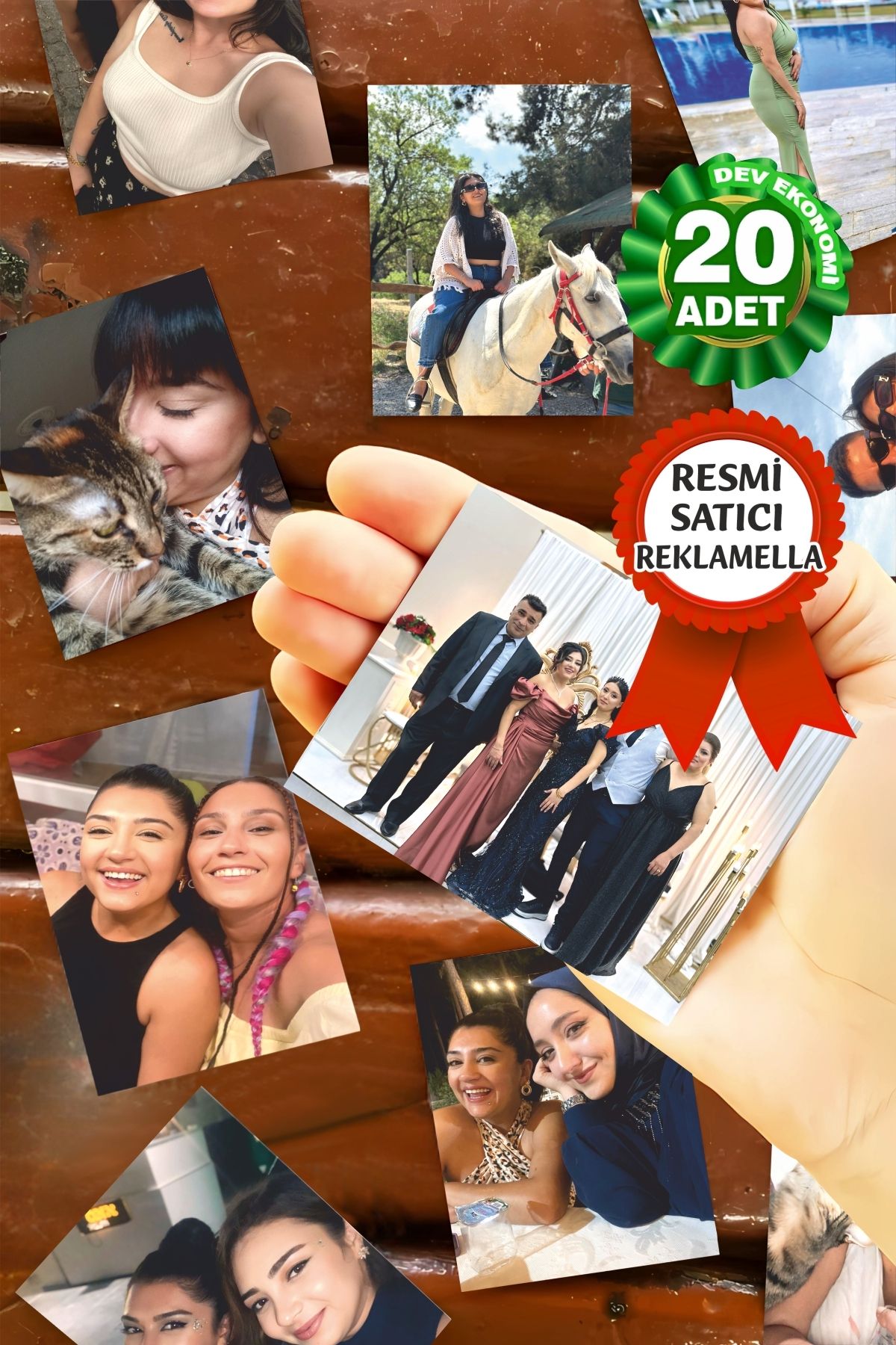 reklamella Kişiye Özel Fotoğraflı Resimli Buzdolabı Magneti 8x6 Cm 20 Adet 5464163552 Foto Gönderimi