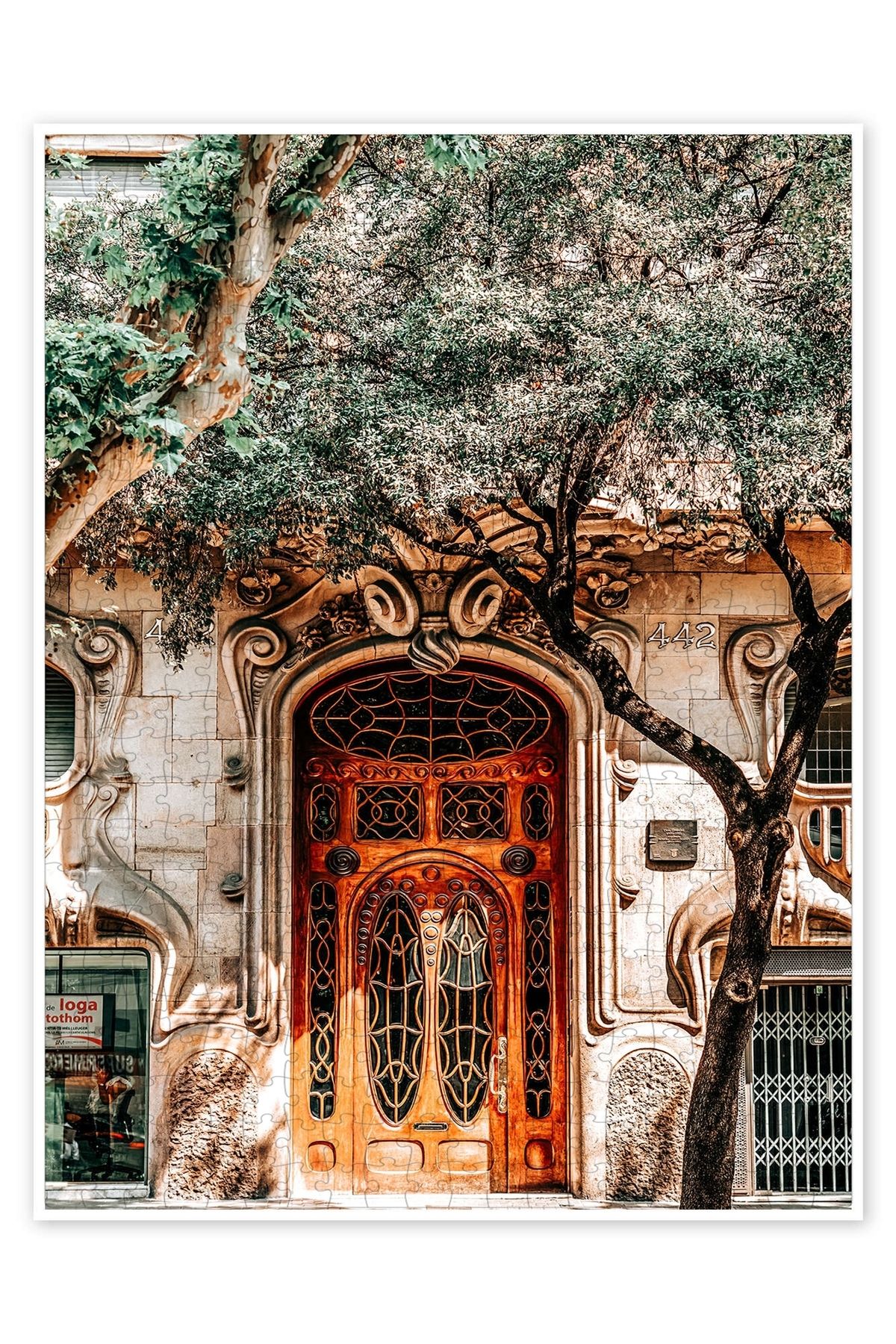 Jeronkarji Casa Comalat Barselona 500 Parça Puzzle Yapboz Şehir Manzara Temalı Hobilik