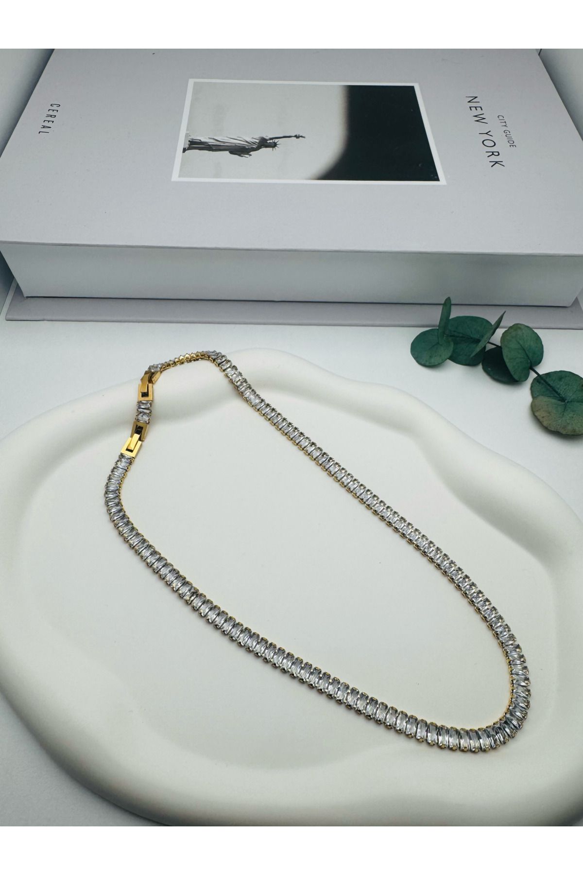 nerede bulurum Su Yolu Çelik Kolye (Gold) 0106164