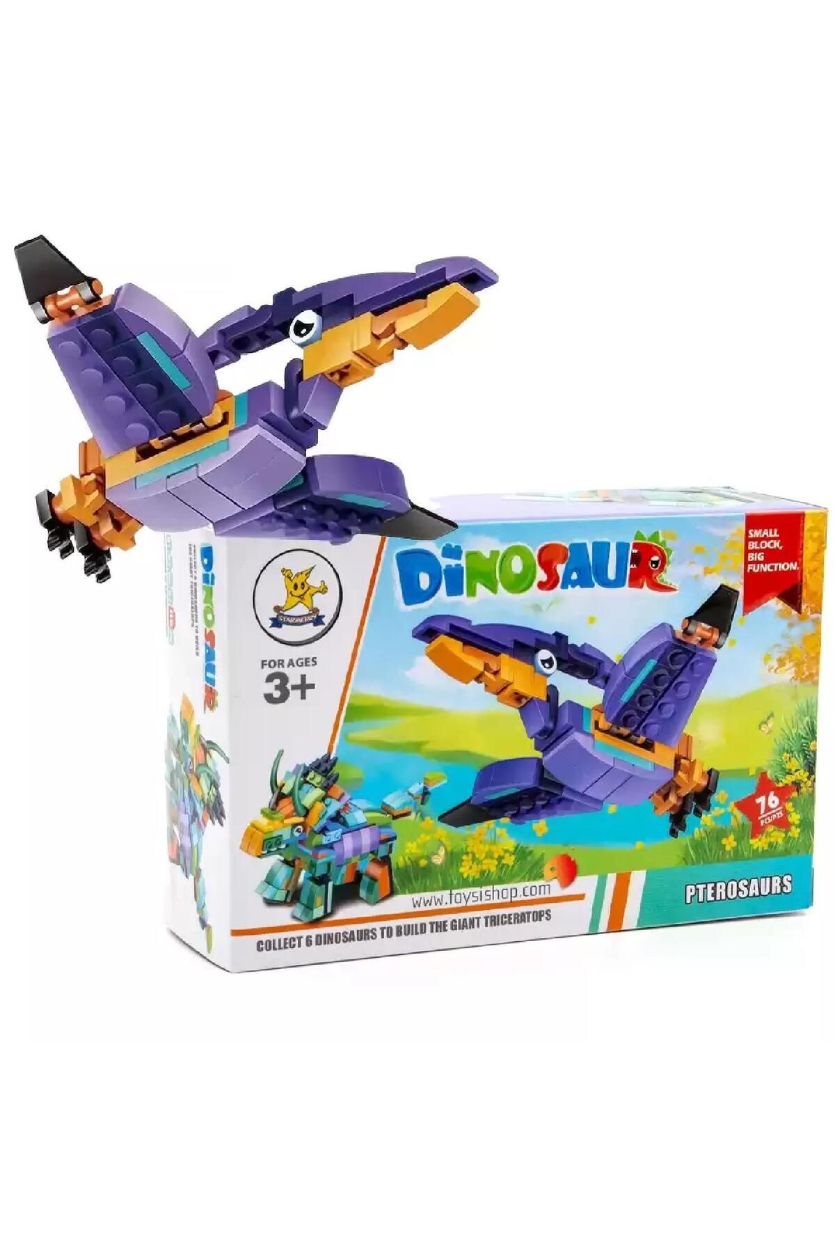 KIZILKAYA Kızılkaya Bricks Lego Dinozor 05 Pterosaurus 76 Parça (SM2550-5)